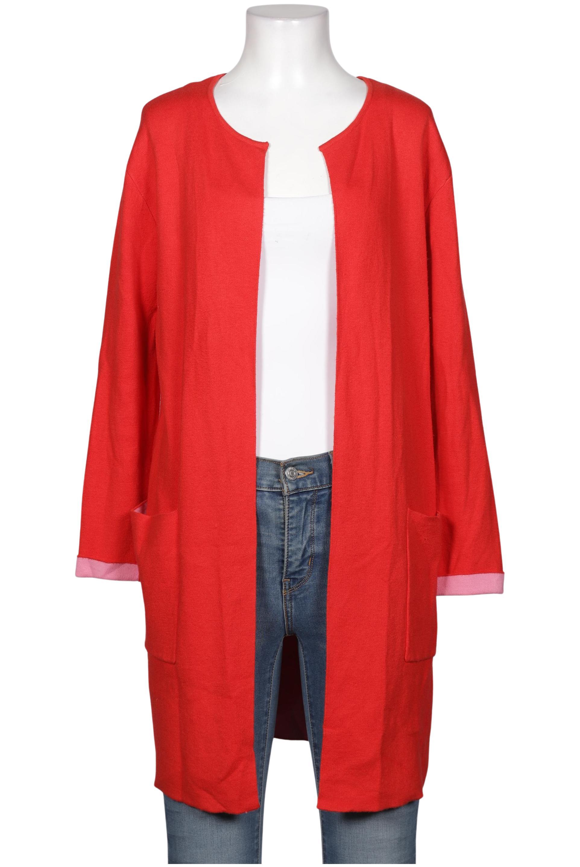 

Oui Damen Strickjacke, rot, Gr. 34