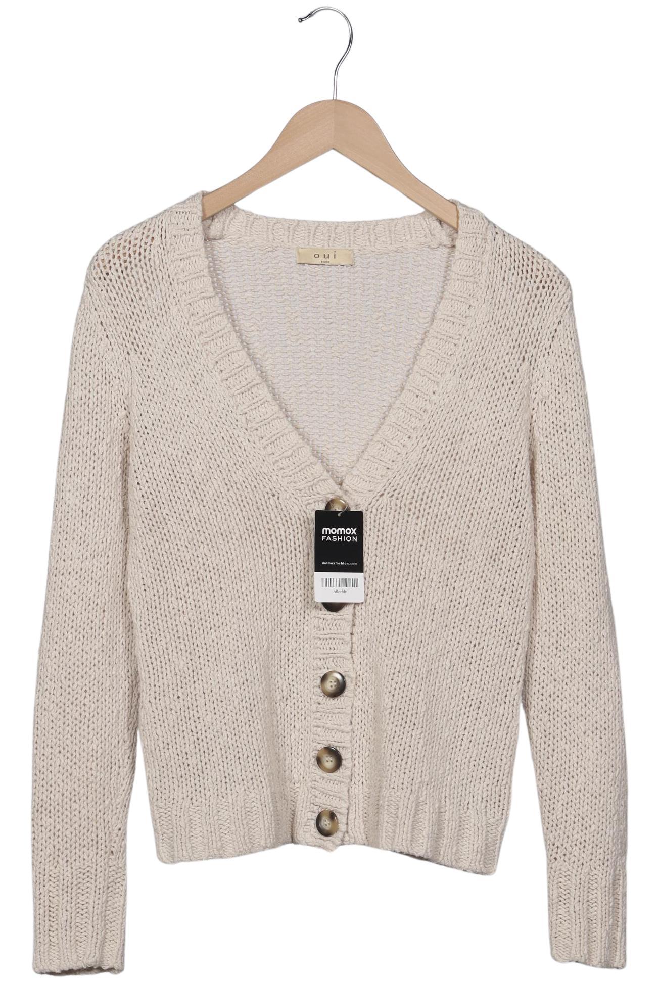 

Oui Damen Strickjacke, beige, Gr. 38