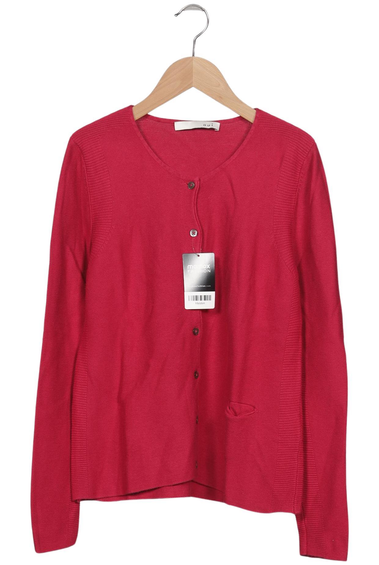 

Oui Damen Strickjacke, rot, Gr. 36