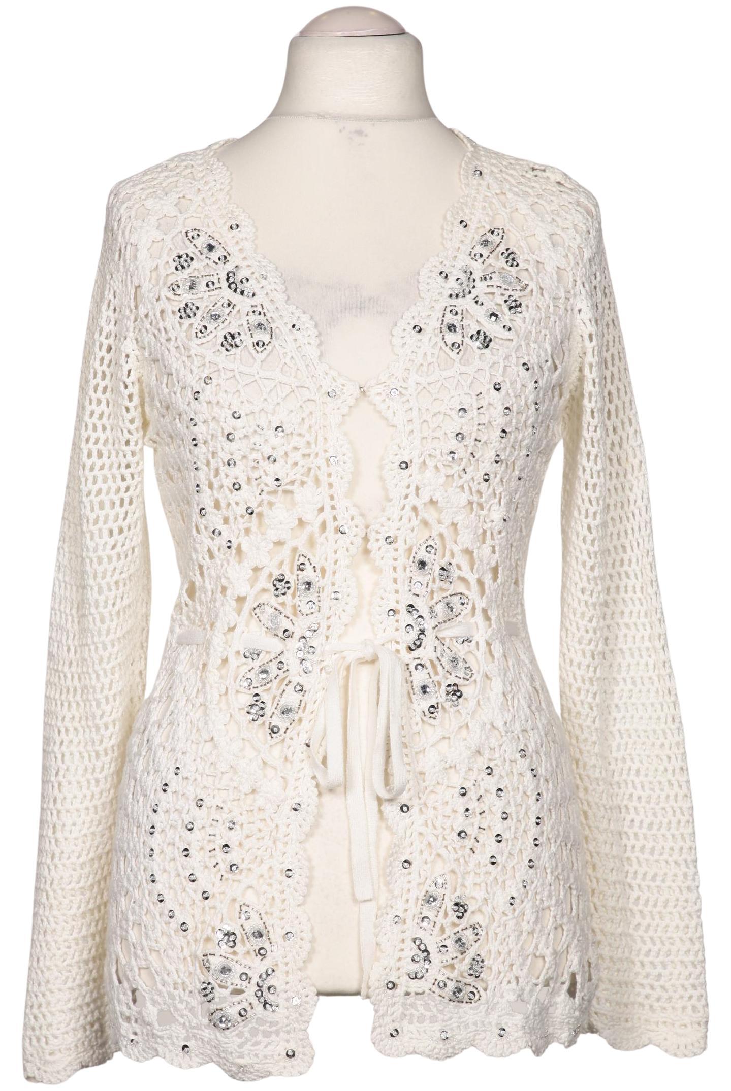 

Oui Damen Strickjacke, cremeweiß, Gr. 42