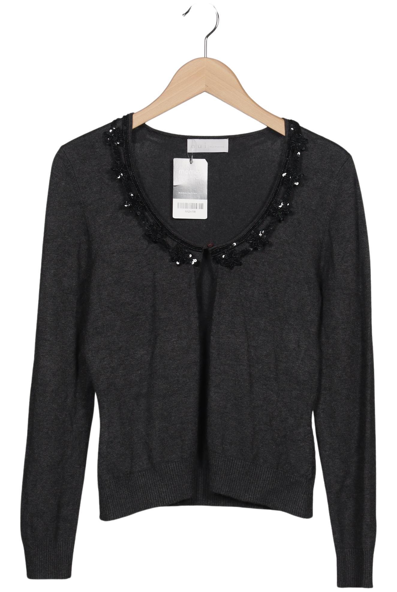 

Oui Damen Strickjacke, grau, Gr. 38