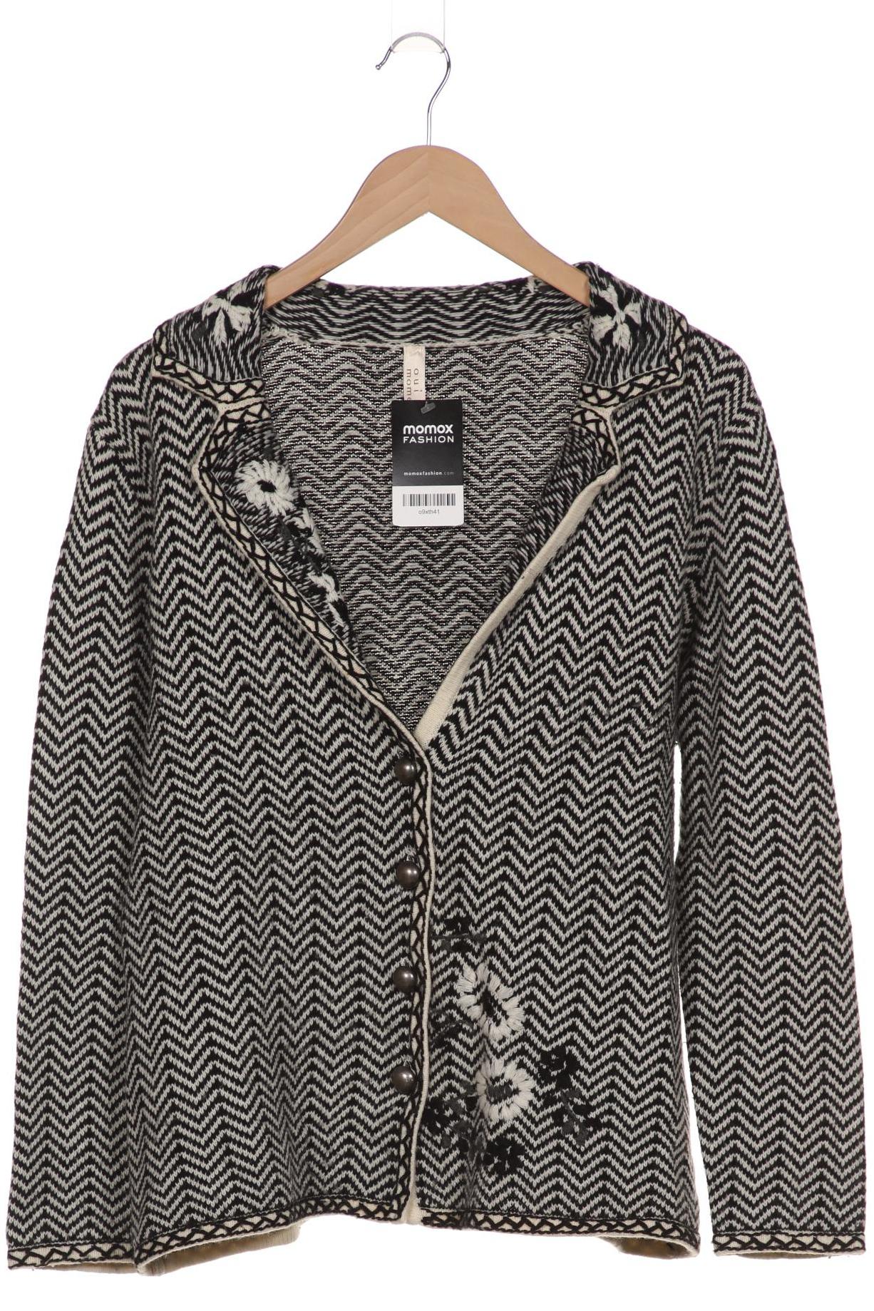 

Oui Damen Strickjacke, schwarz, Gr. 44