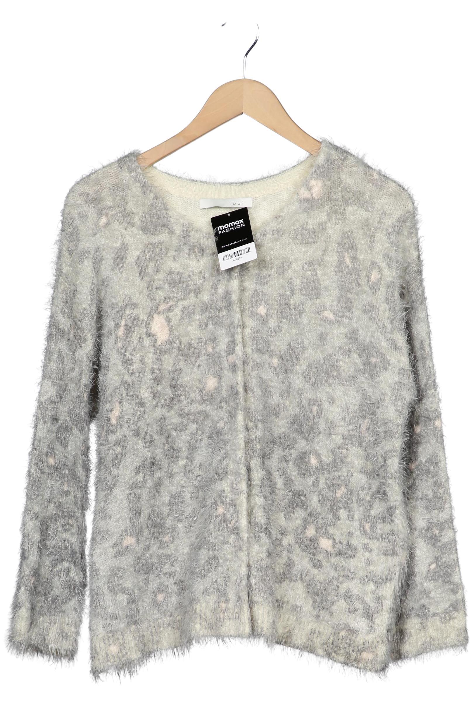 

Oui Damen Strickjacke, grau, Gr. 38