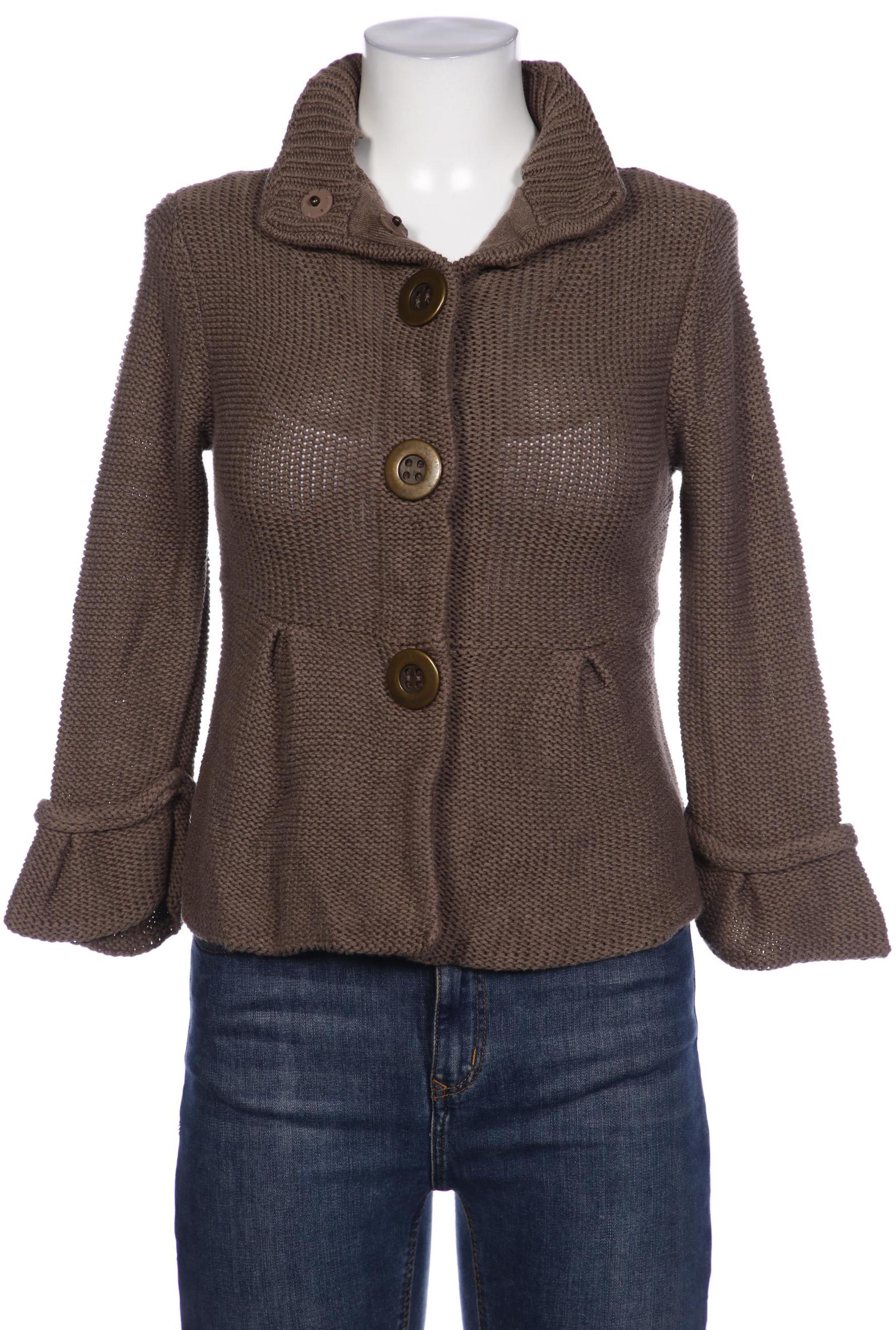 

Oui Damen Strickjacke, braun, Gr. 36
