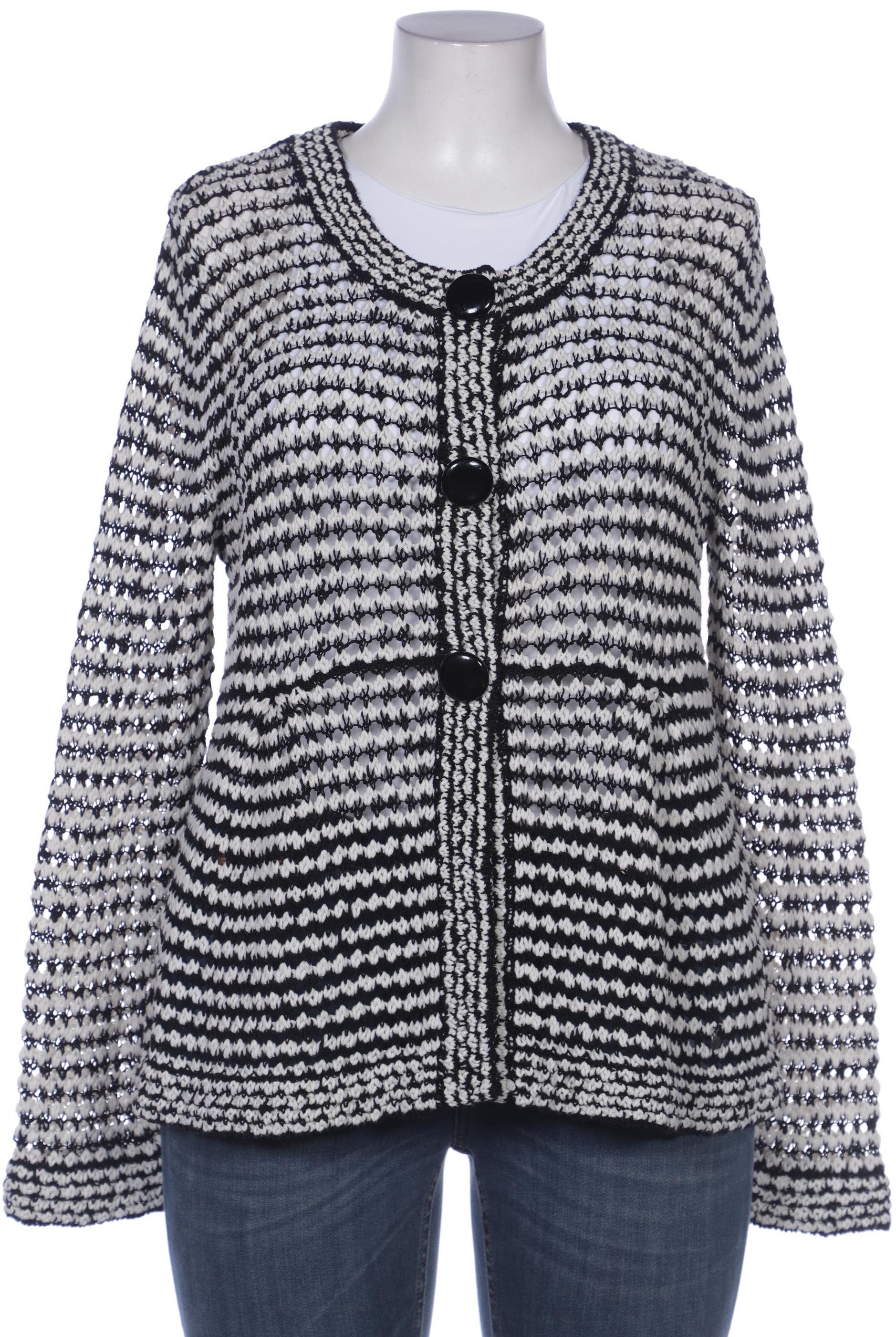 

Oui Damen Strickjacke, weiß, Gr. 44
