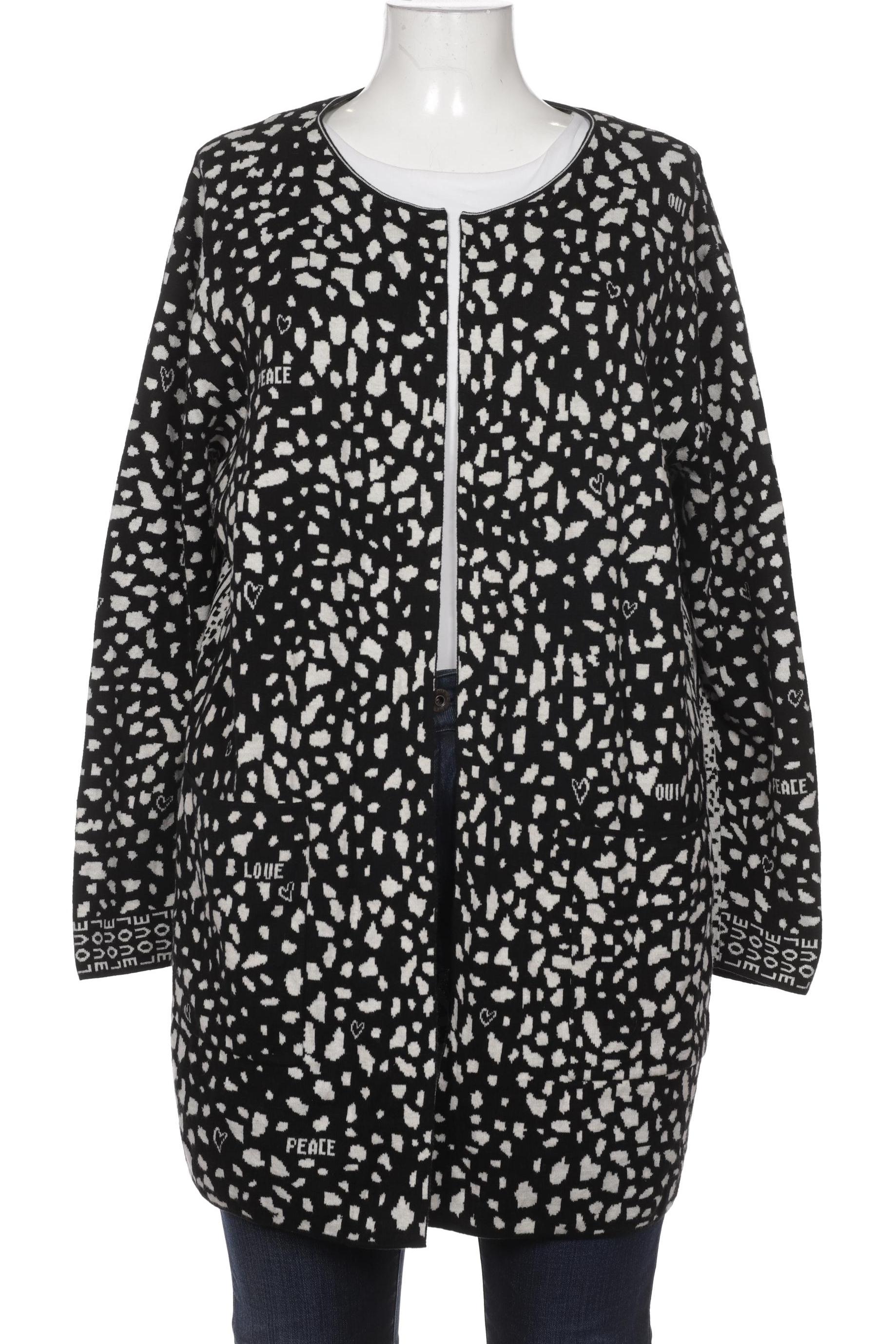 

Oui Damen Strickjacke, schwarz, Gr. 44