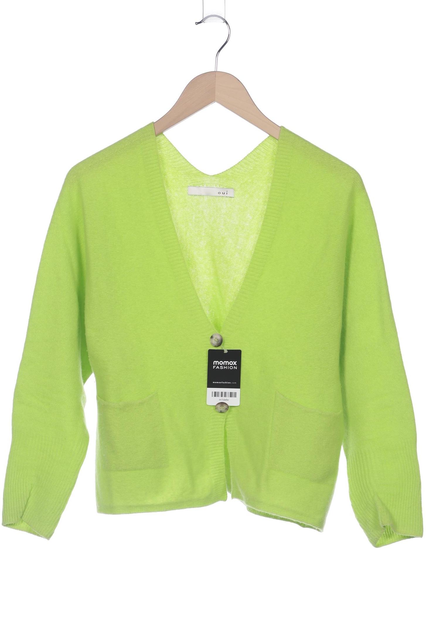 

Oui Damen Strickjacke, hellgrün, Gr. 38