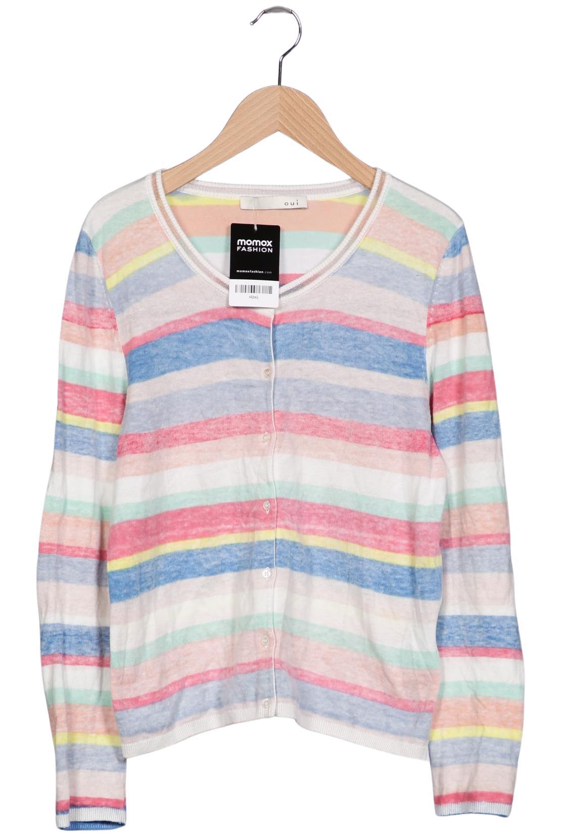 

Oui Damen Strickjacke, mehrfarbig, Gr. 36