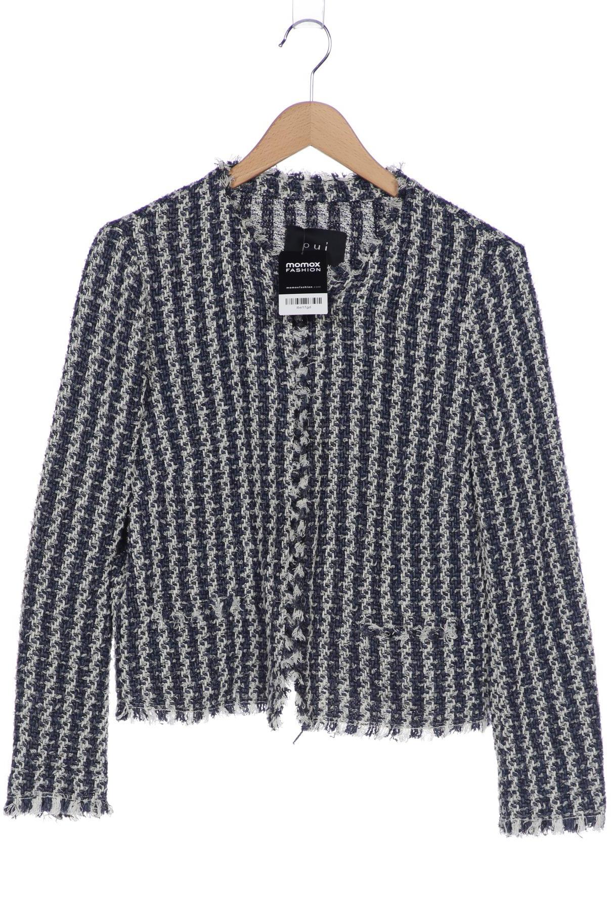 

Oui Damen Strickjacke, blau, Gr. 42