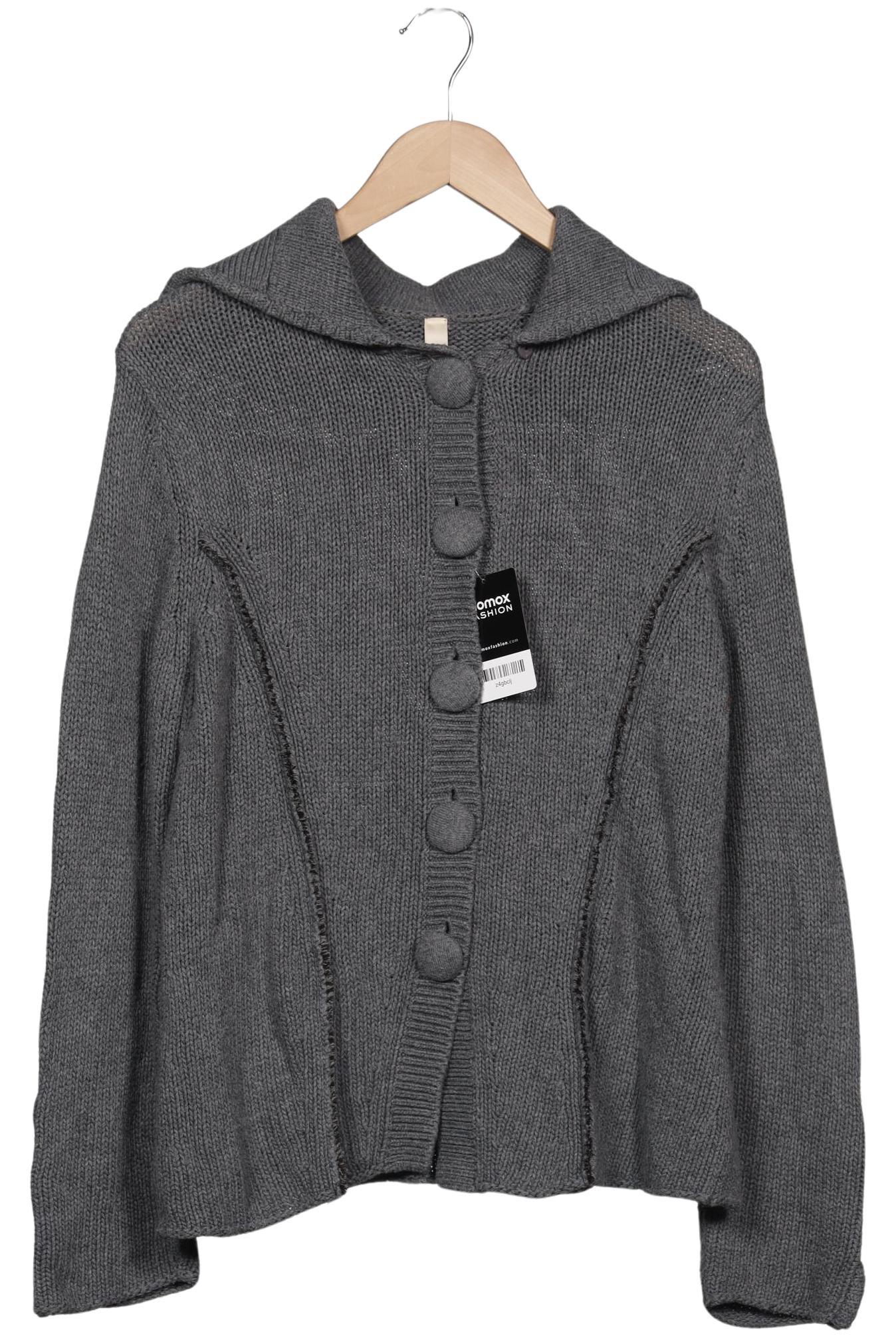 

Oui Damen Strickjacke, grau, Gr. 44