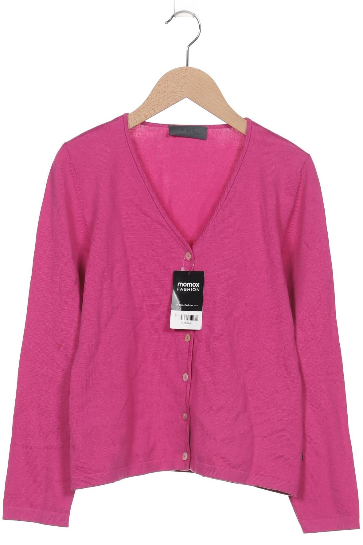 

Oui Damen Strickjacke, pink, Gr. 38