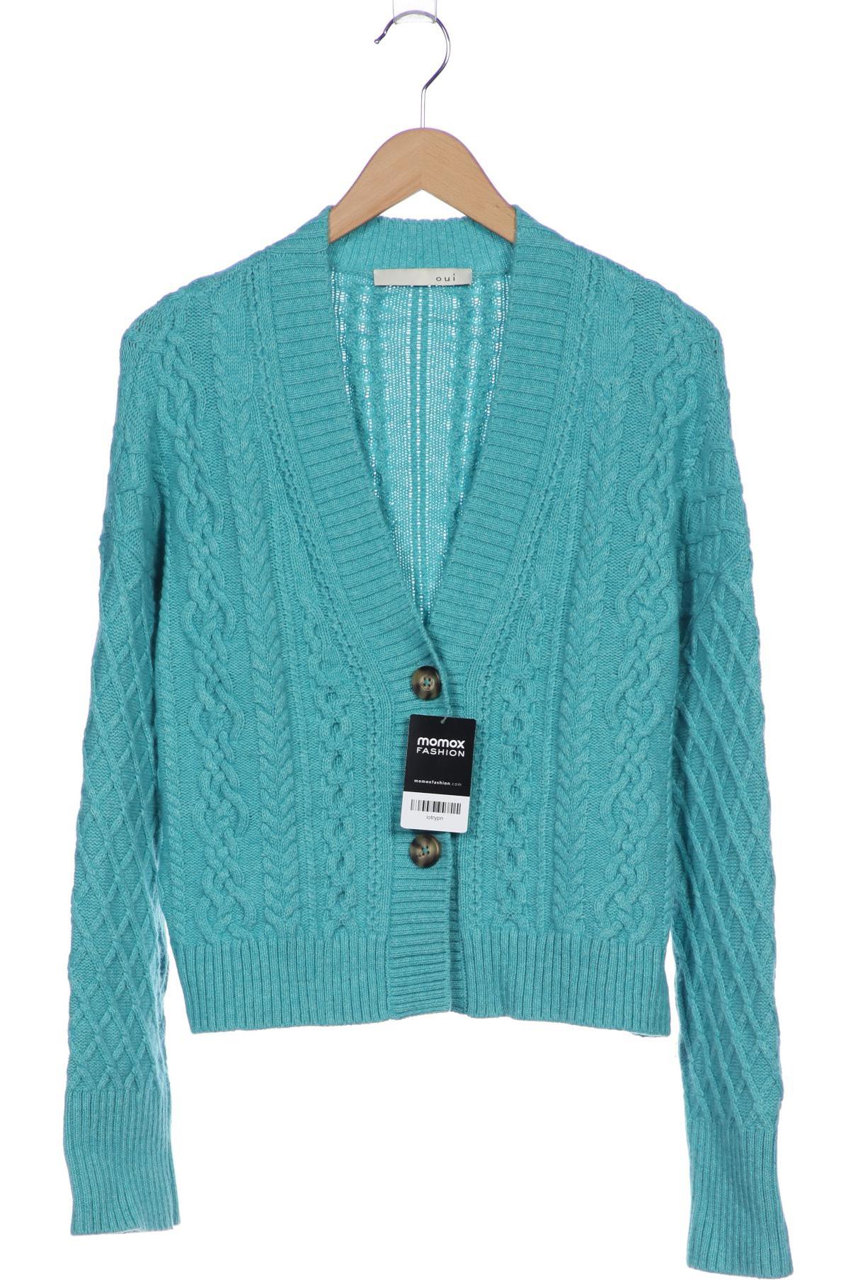 

Oui Damen Strickjacke, türkis, Gr. 36