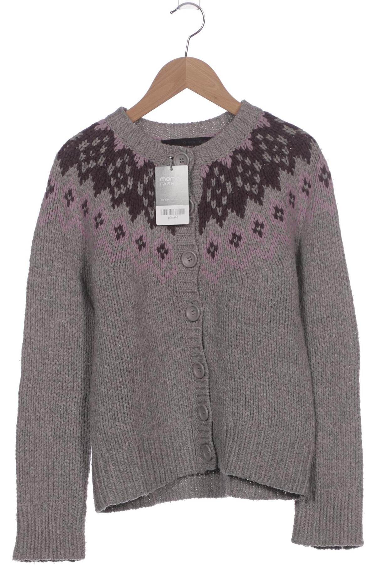 

Oui Damen Strickjacke, grau, Gr. 40