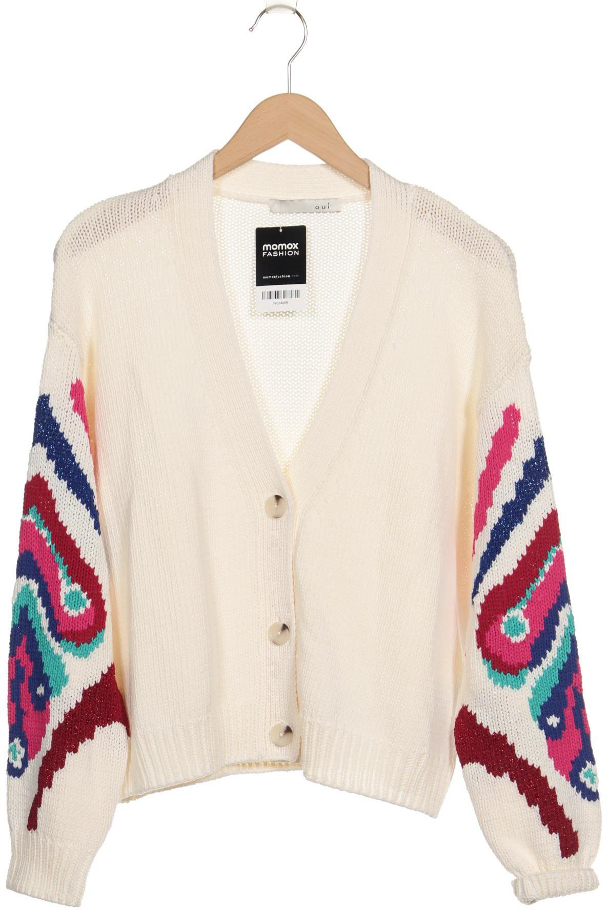 

Oui Damen Strickjacke, cremeweiß, Gr. 38
