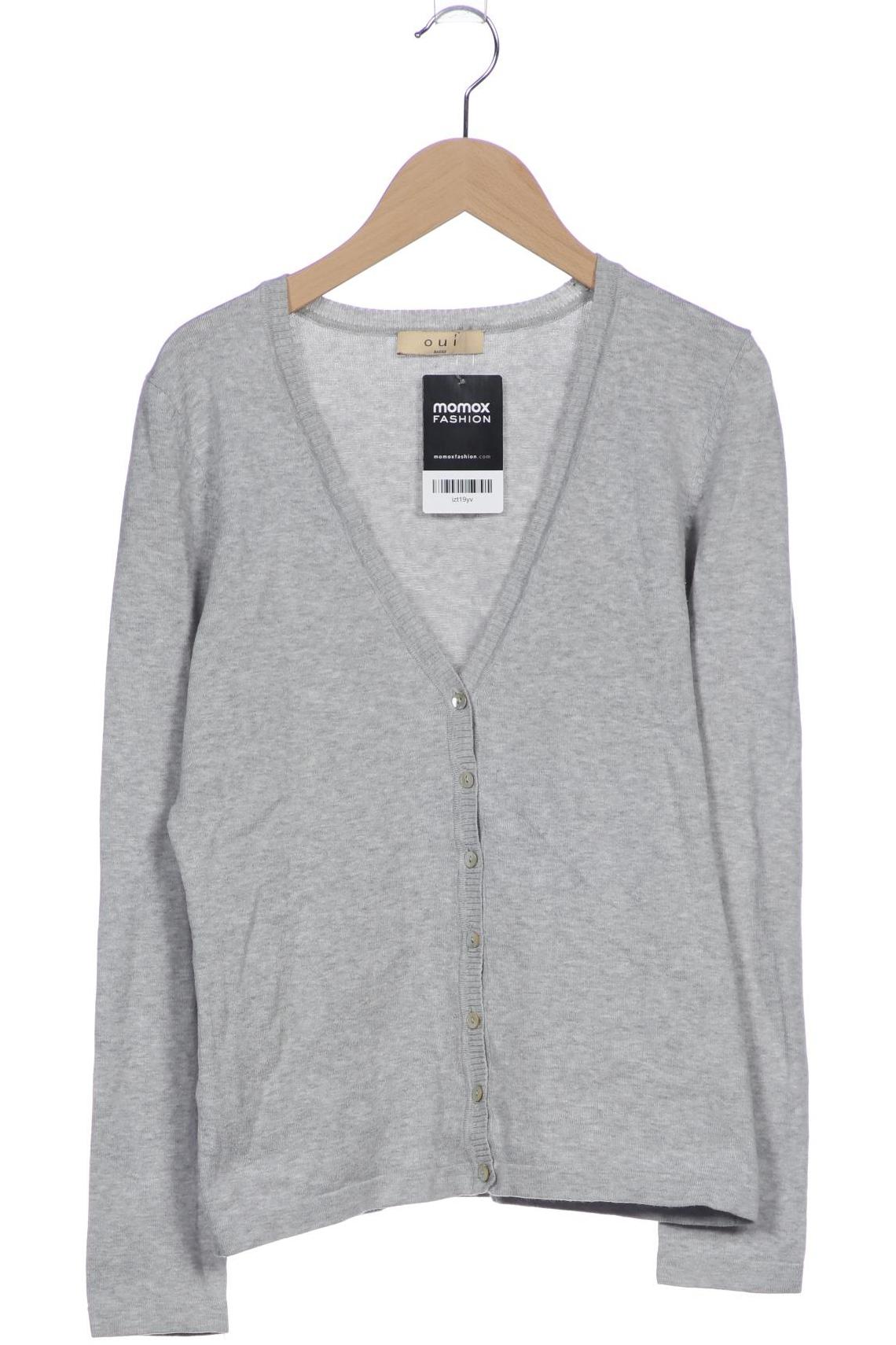 

Oui Damen Strickjacke, grau, Gr. 36
