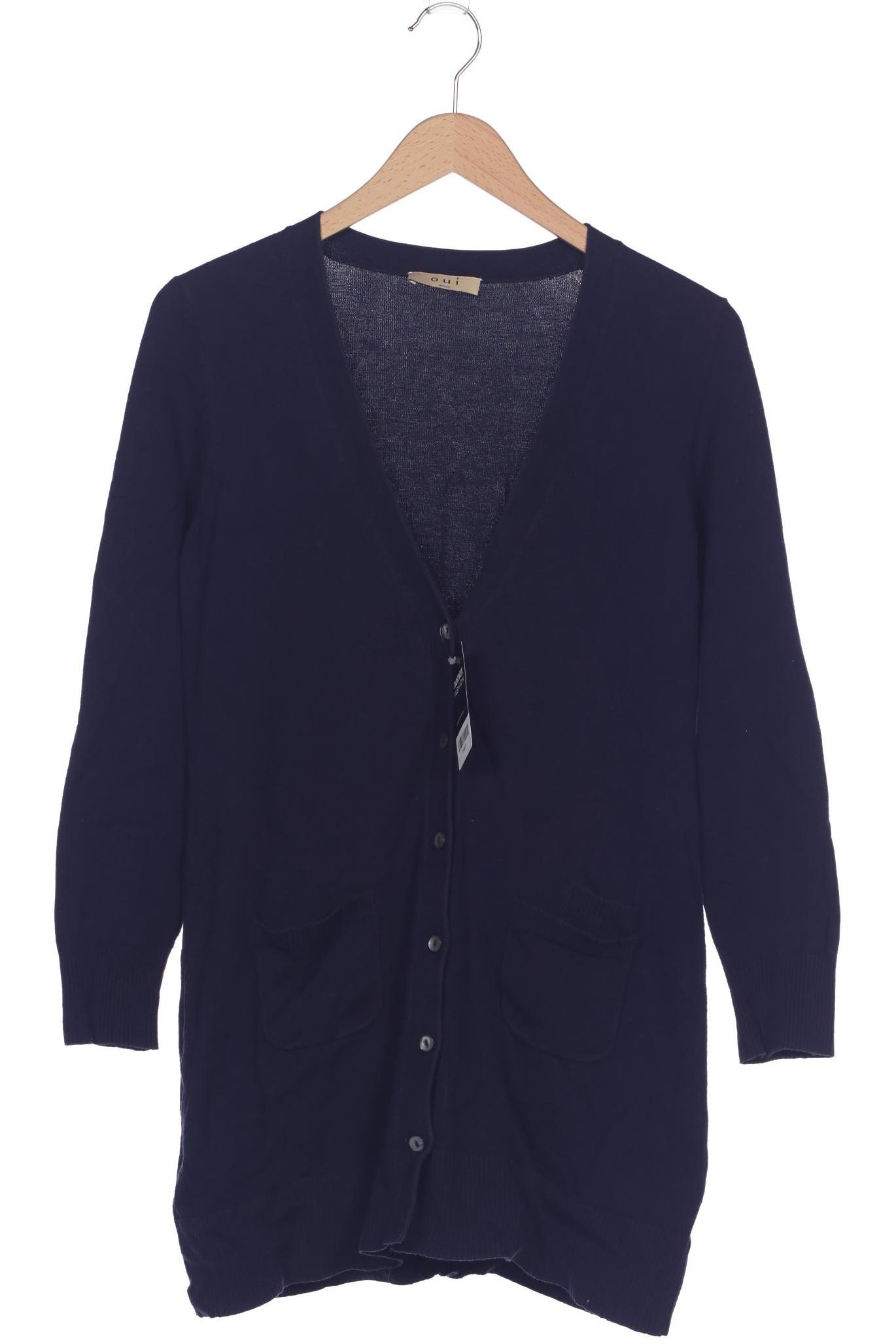 

Oui Damen Strickjacke, marineblau, Gr. 38