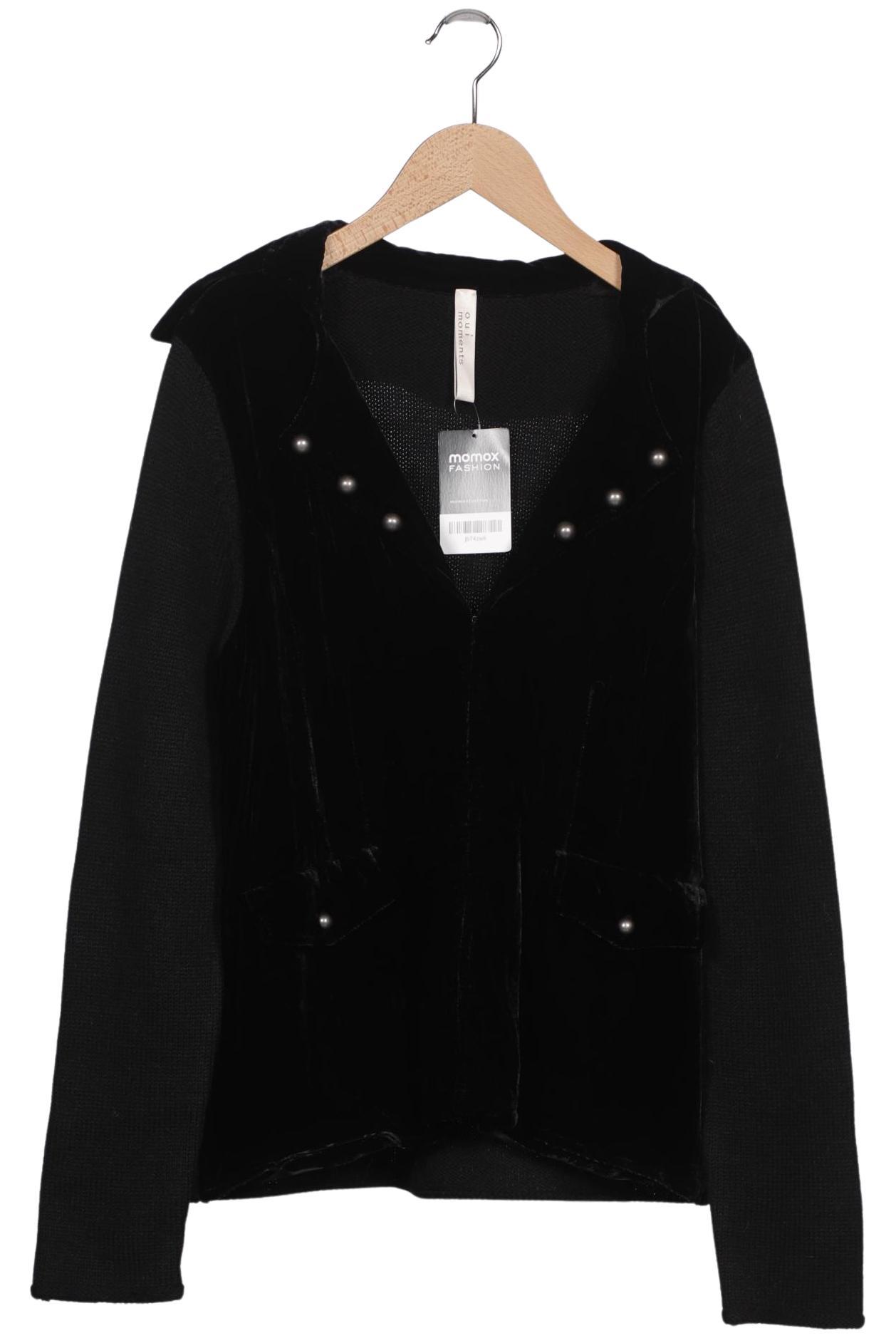 

Oui Damen Strickjacke, schwarz, Gr. 42