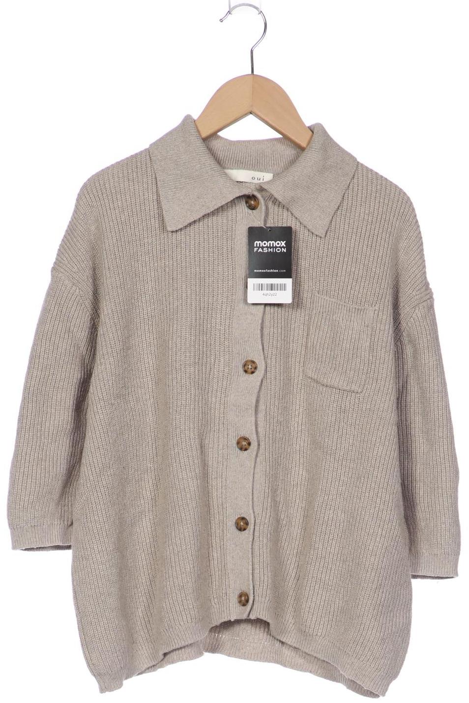 

Oui Damen Strickjacke, beige, Gr. 42