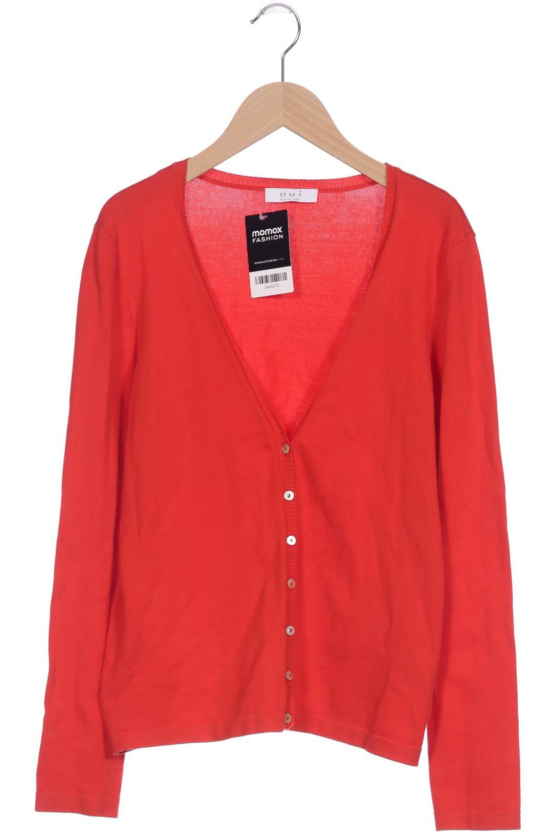 

Oui Damen Strickjacke, orange, Gr. 38
