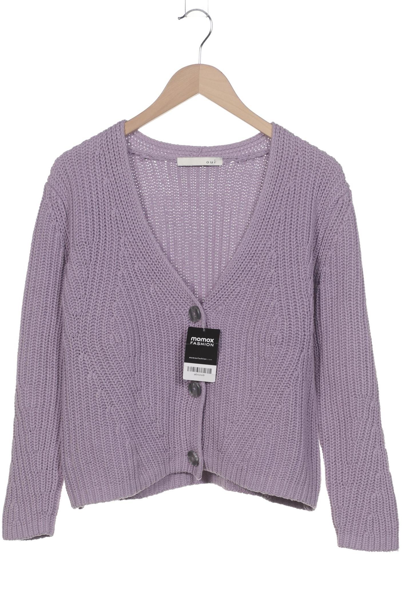

Oui Damen Strickjacke, flieder, Gr. 40