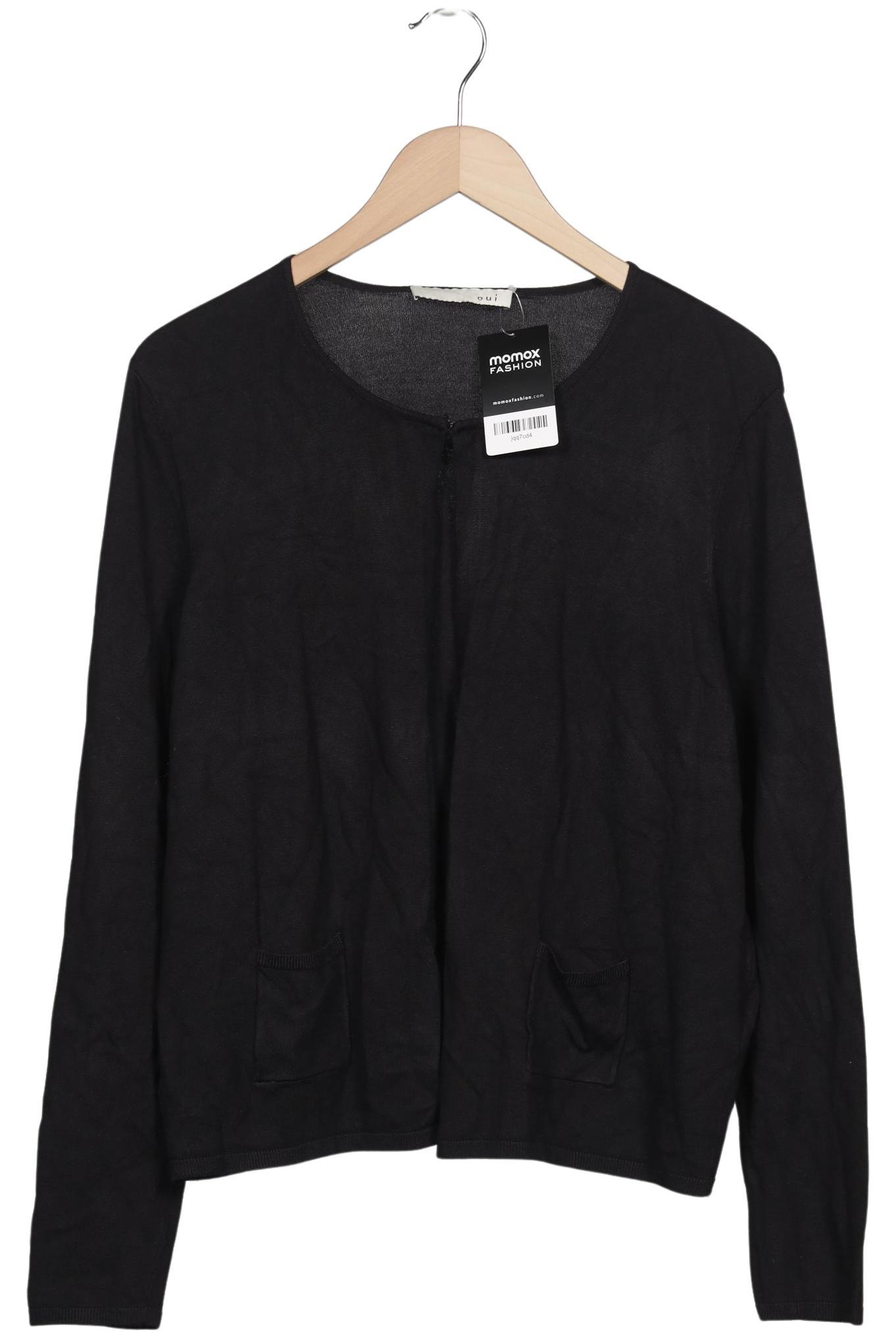 

Oui Damen Strickjacke, schwarz, Gr. 44
