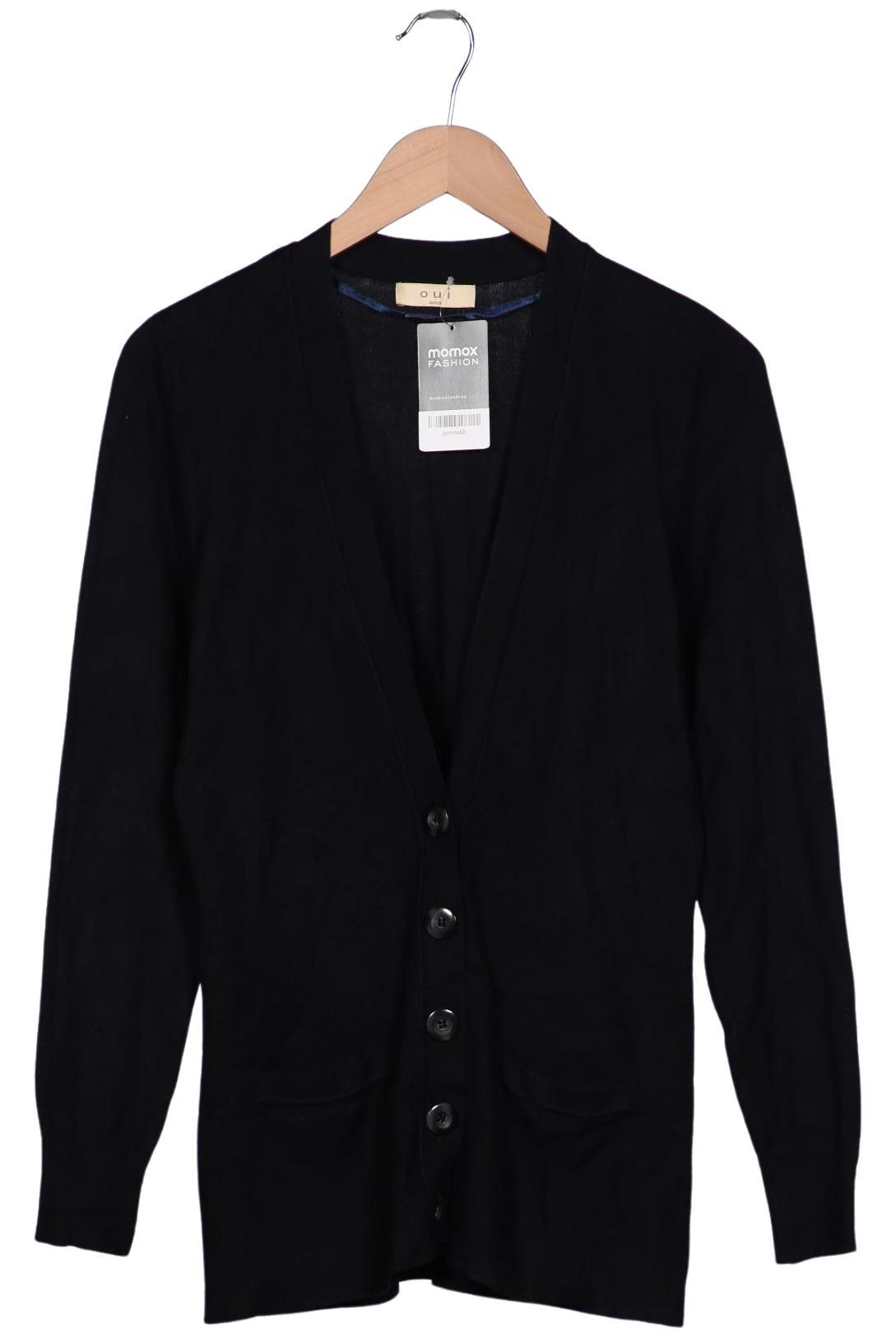 

Oui Damen Strickjacke, marineblau, Gr. 34