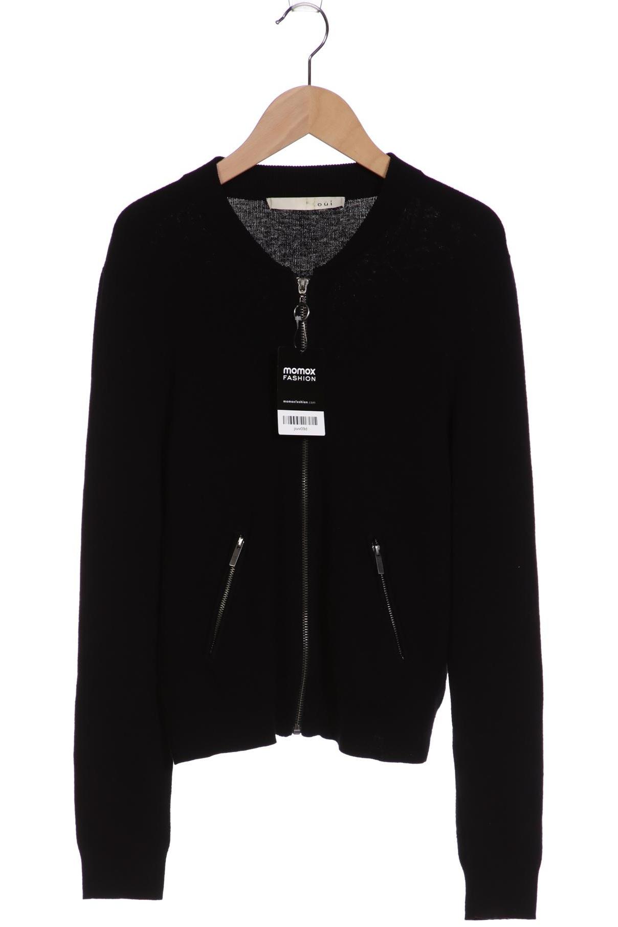 

Oui Damen Strickjacke, schwarz