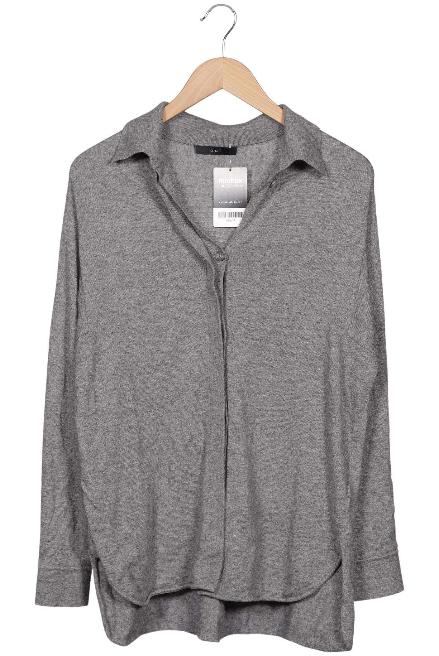 

Oui Damen Strickjacke, grau, Gr. 38