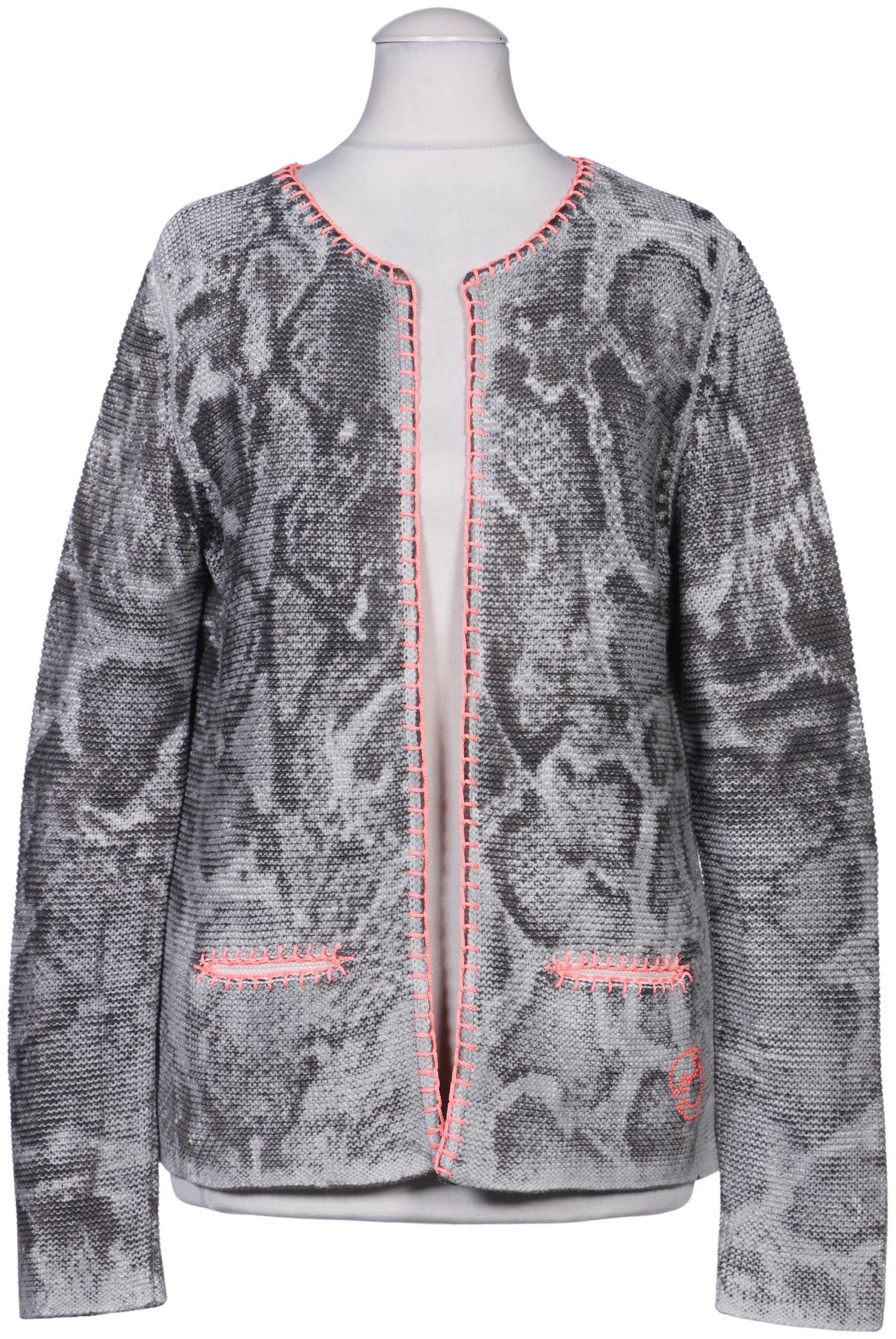 

Oui Damen Strickjacke, grau, Gr. 34