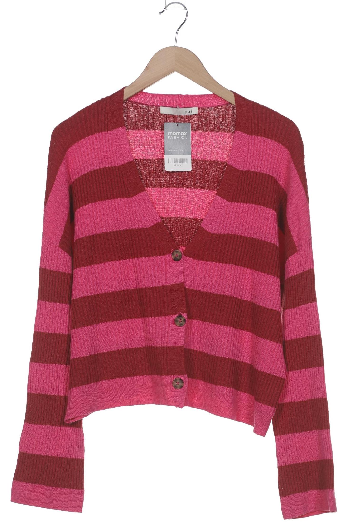 

Oui Damen Strickjacke, pink, Gr. 38
