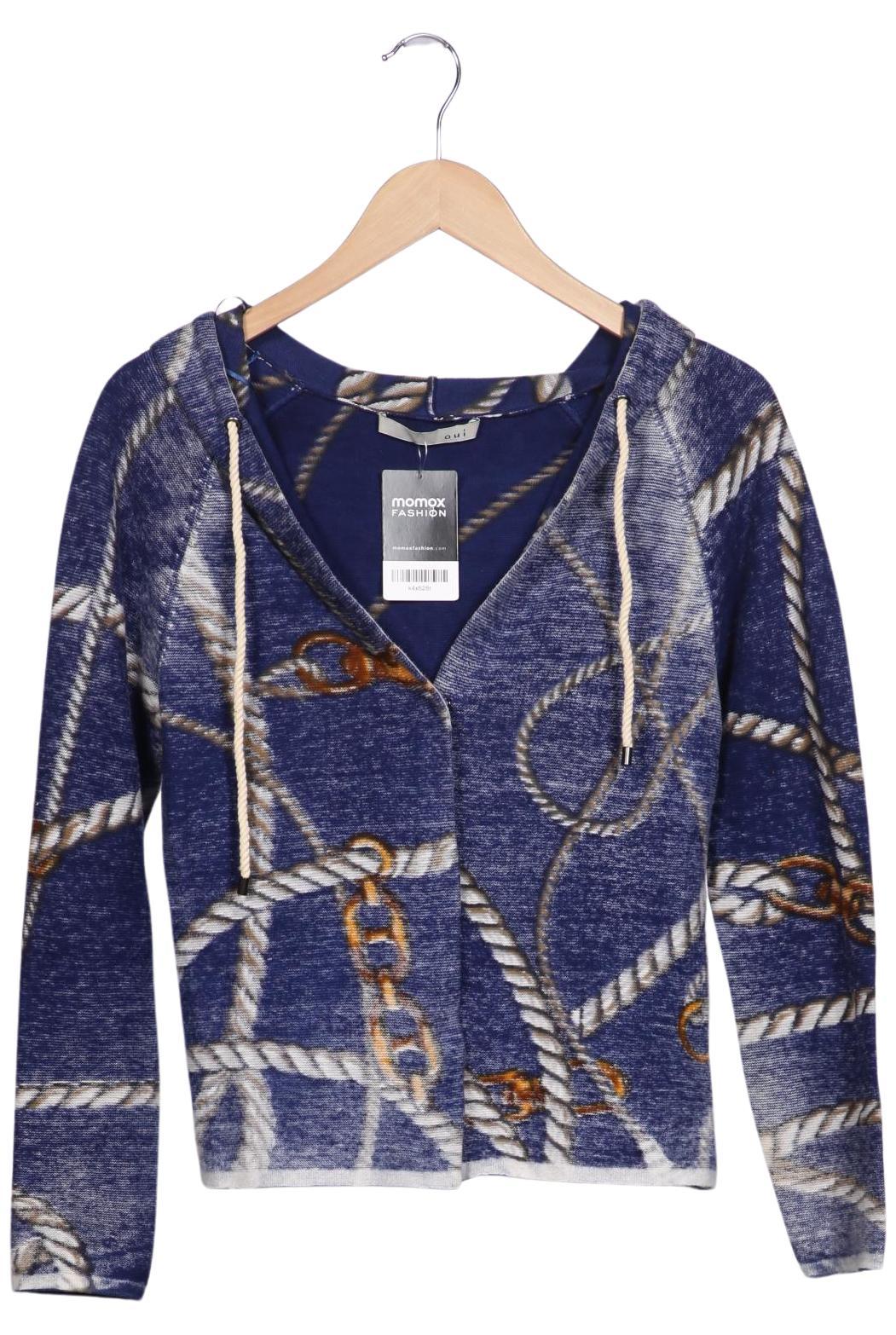 

Oui Damen Strickjacke, marineblau, Gr. 36