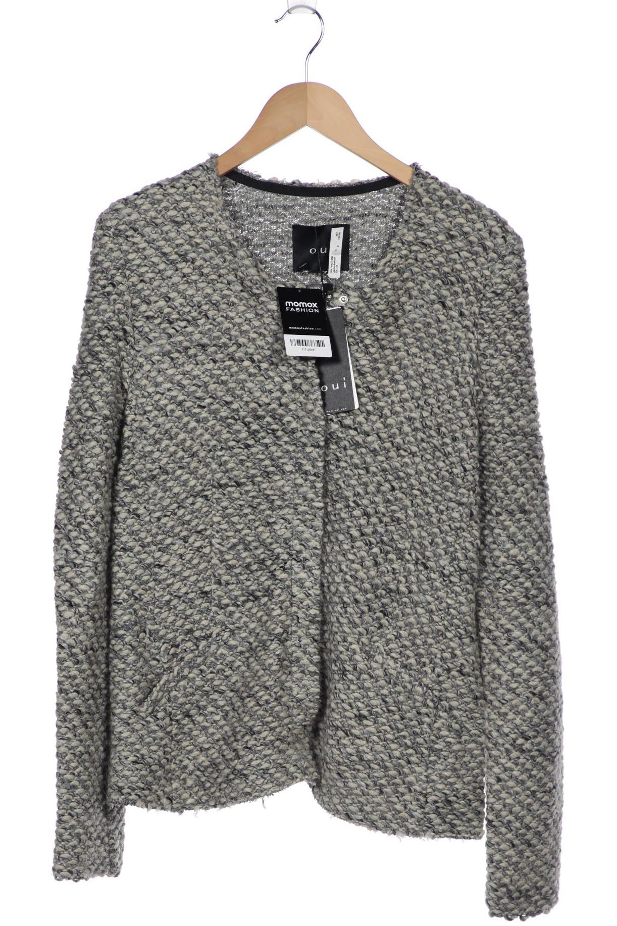 

Oui Damen Strickjacke, grau