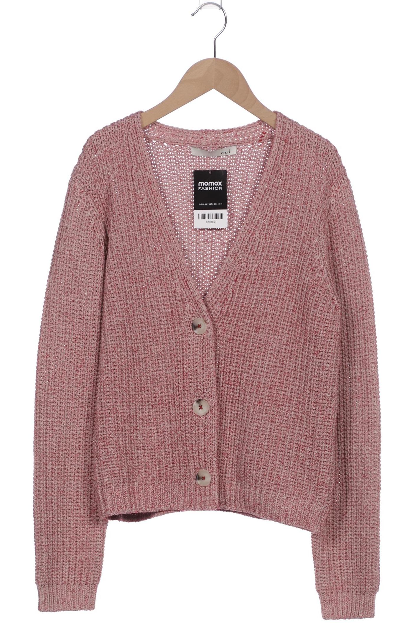 

Oui Damen Strickjacke, pink, Gr. 38