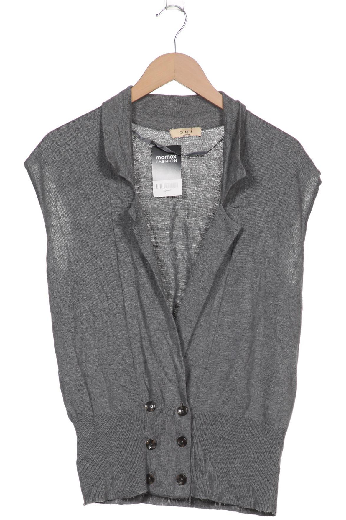 

Oui Damen Strickjacke, grau