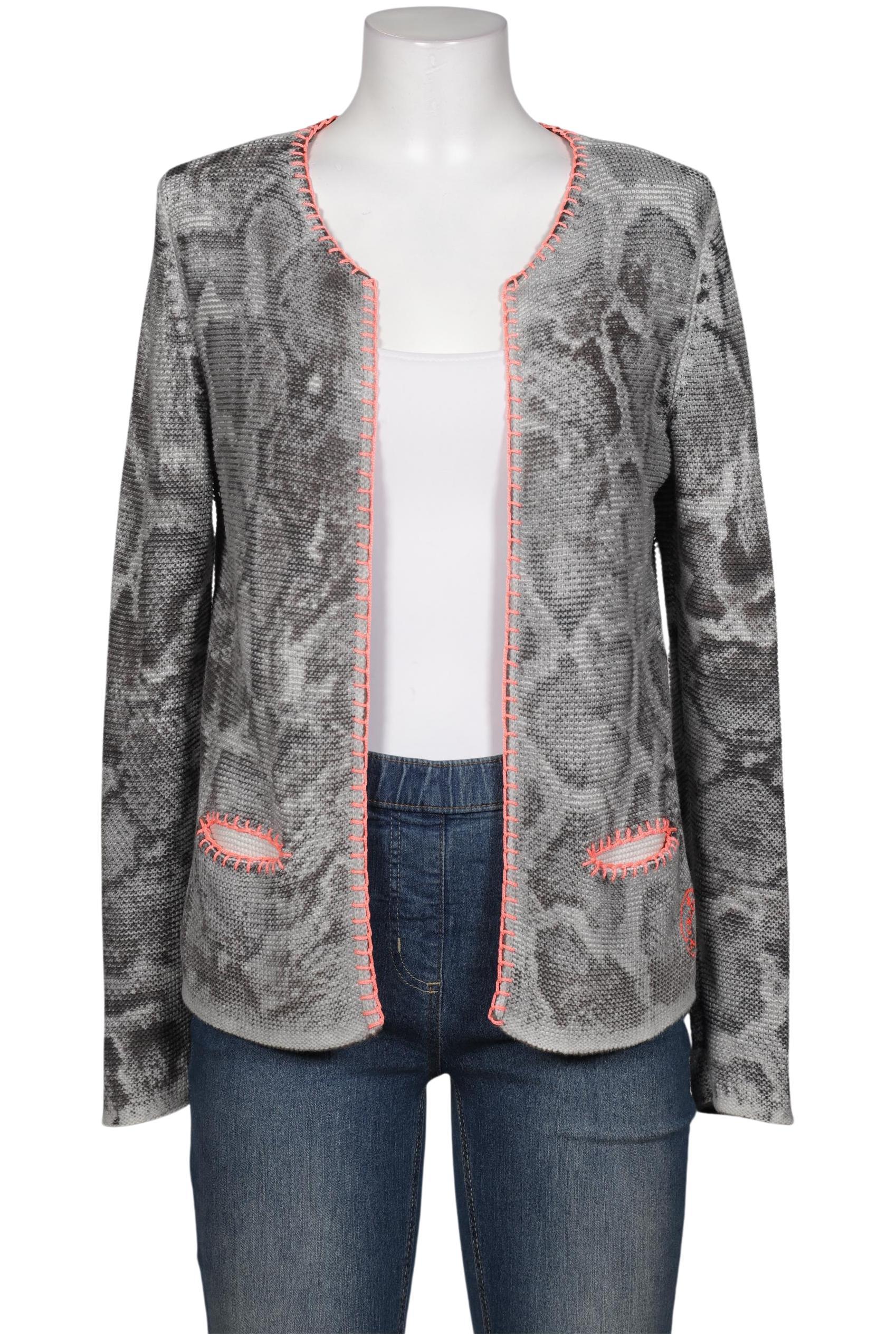 

Oui Damen Strickjacke, grau, Gr. 38