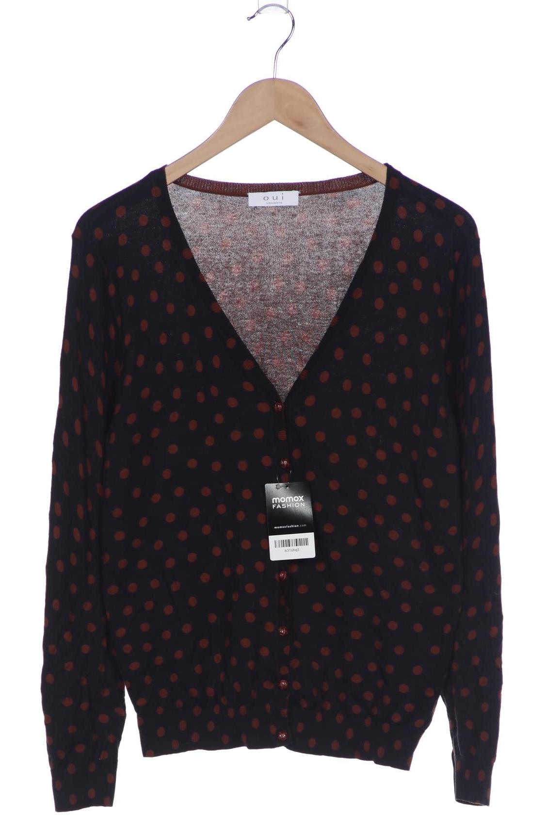 

Oui Damen Strickjacke, schwarz, Gr. 42