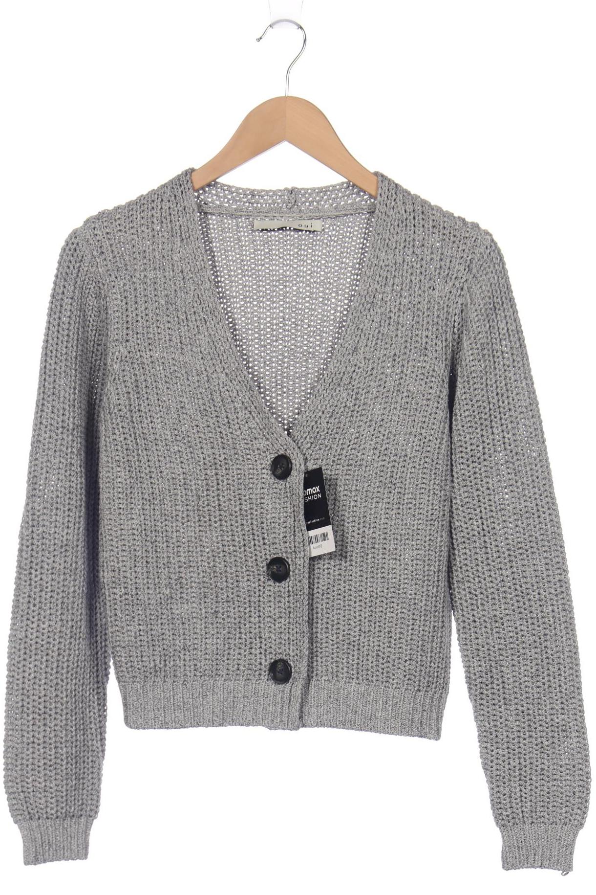 

Oui Damen Strickjacke, grau