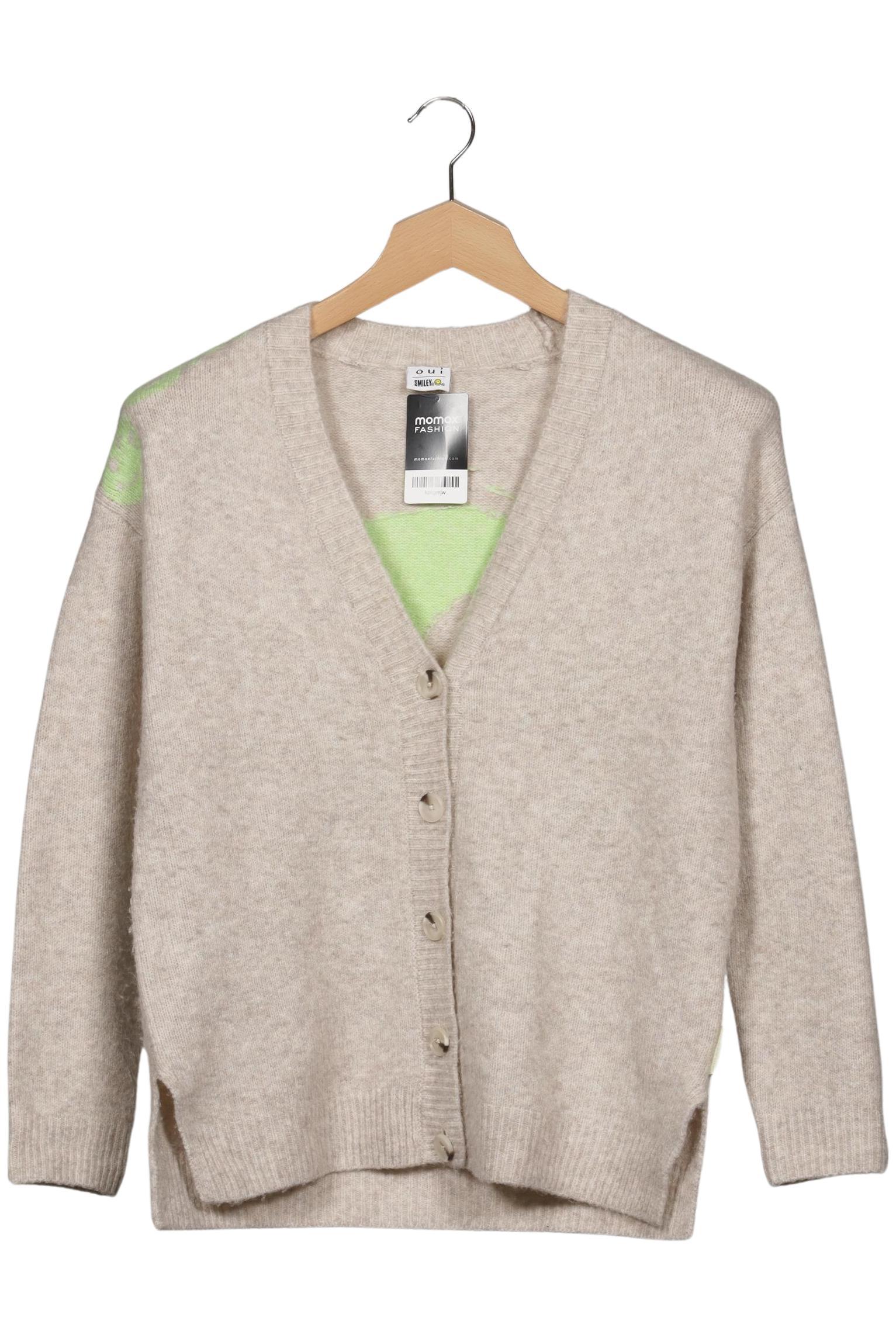 

Oui Damen Strickjacke, neon, Gr. 36