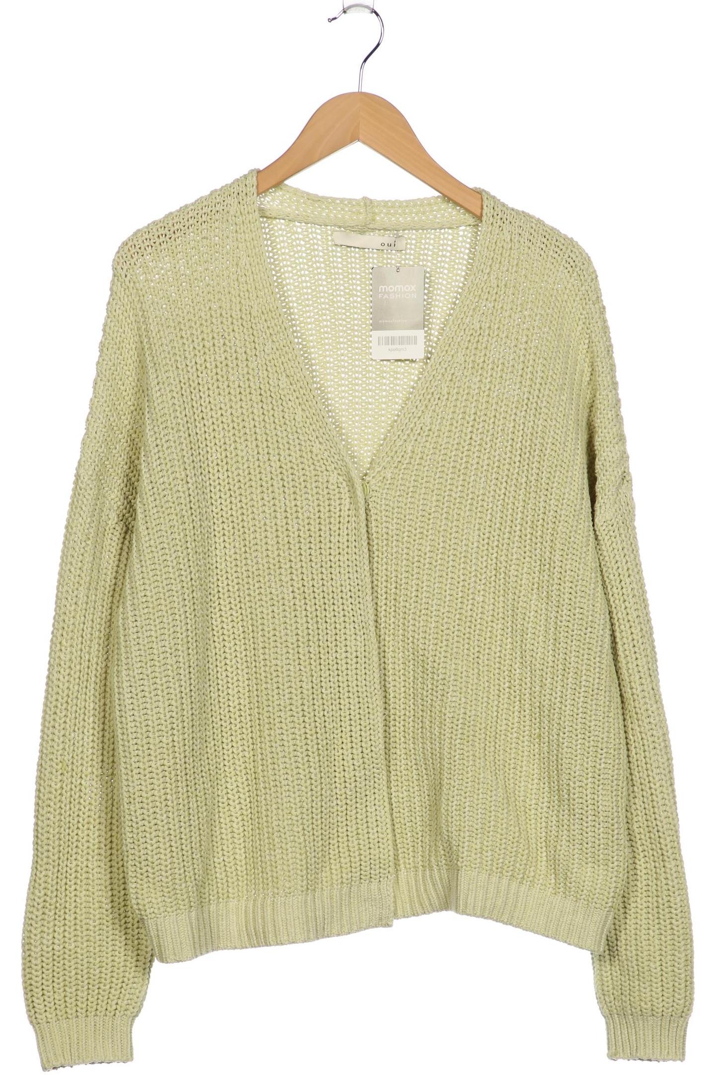 

Oui Damen Strickjacke, hellgrün, Gr. 46