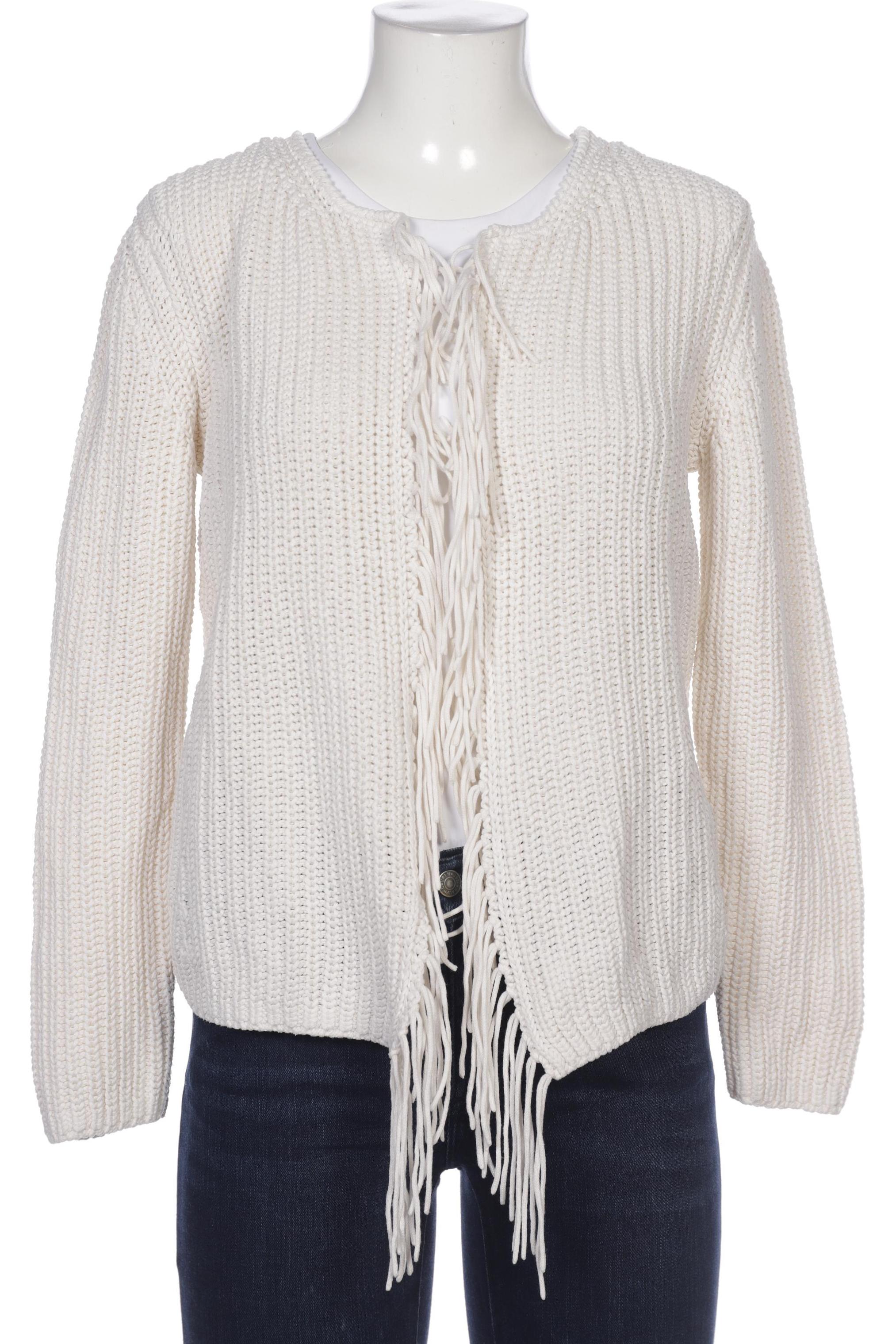 

Oui Damen Strickjacke, weiß, Gr. 42
