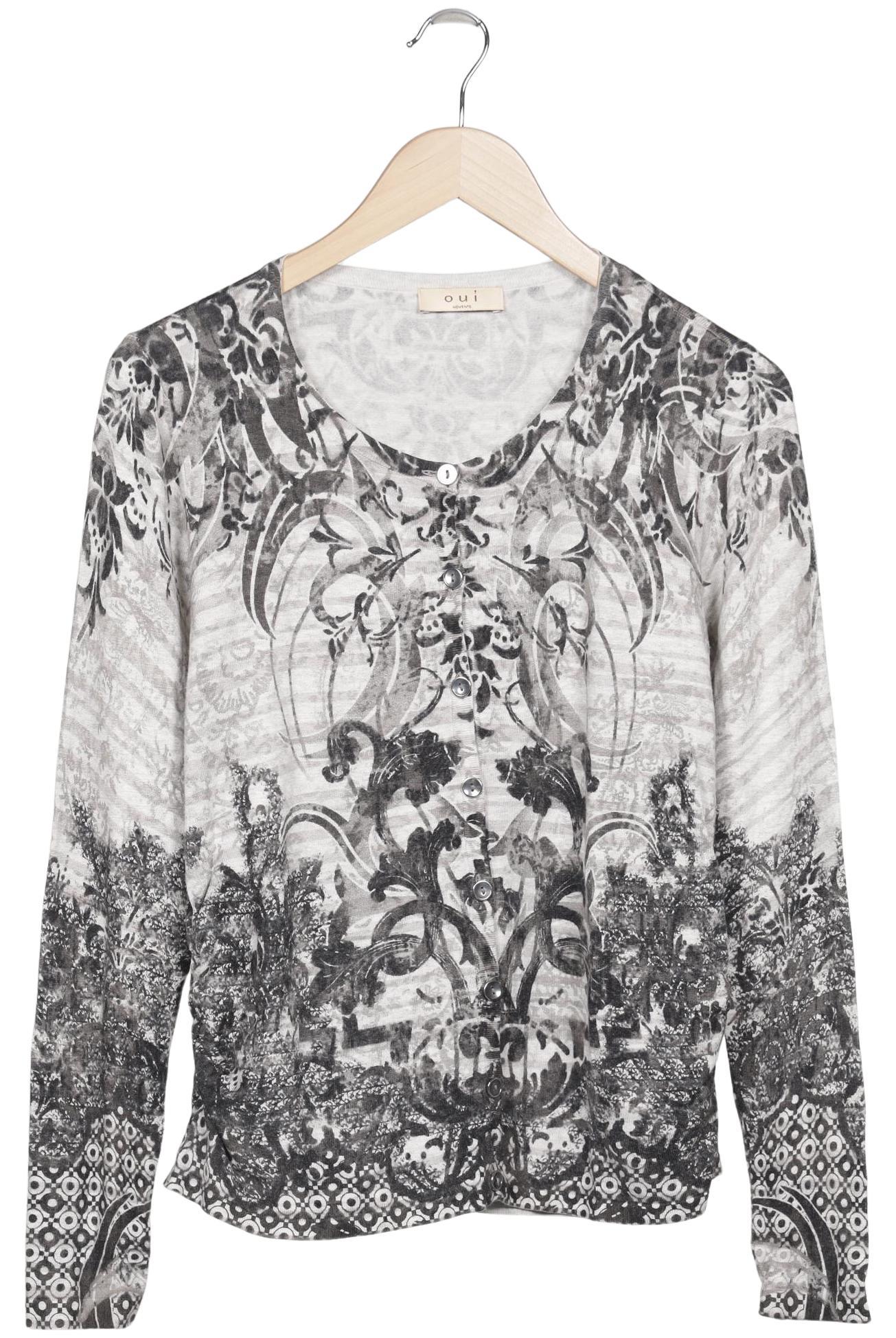 

Oui Damen Strickjacke, mehrfarbig, Gr. 38