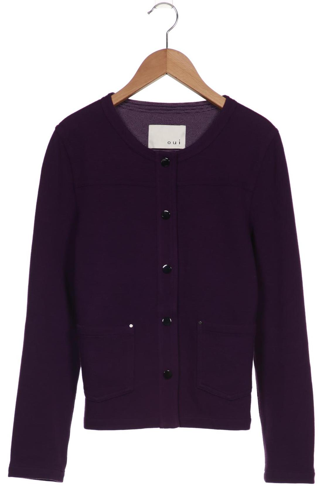 

Oui Damen Strickjacke, flieder, Gr. 38
