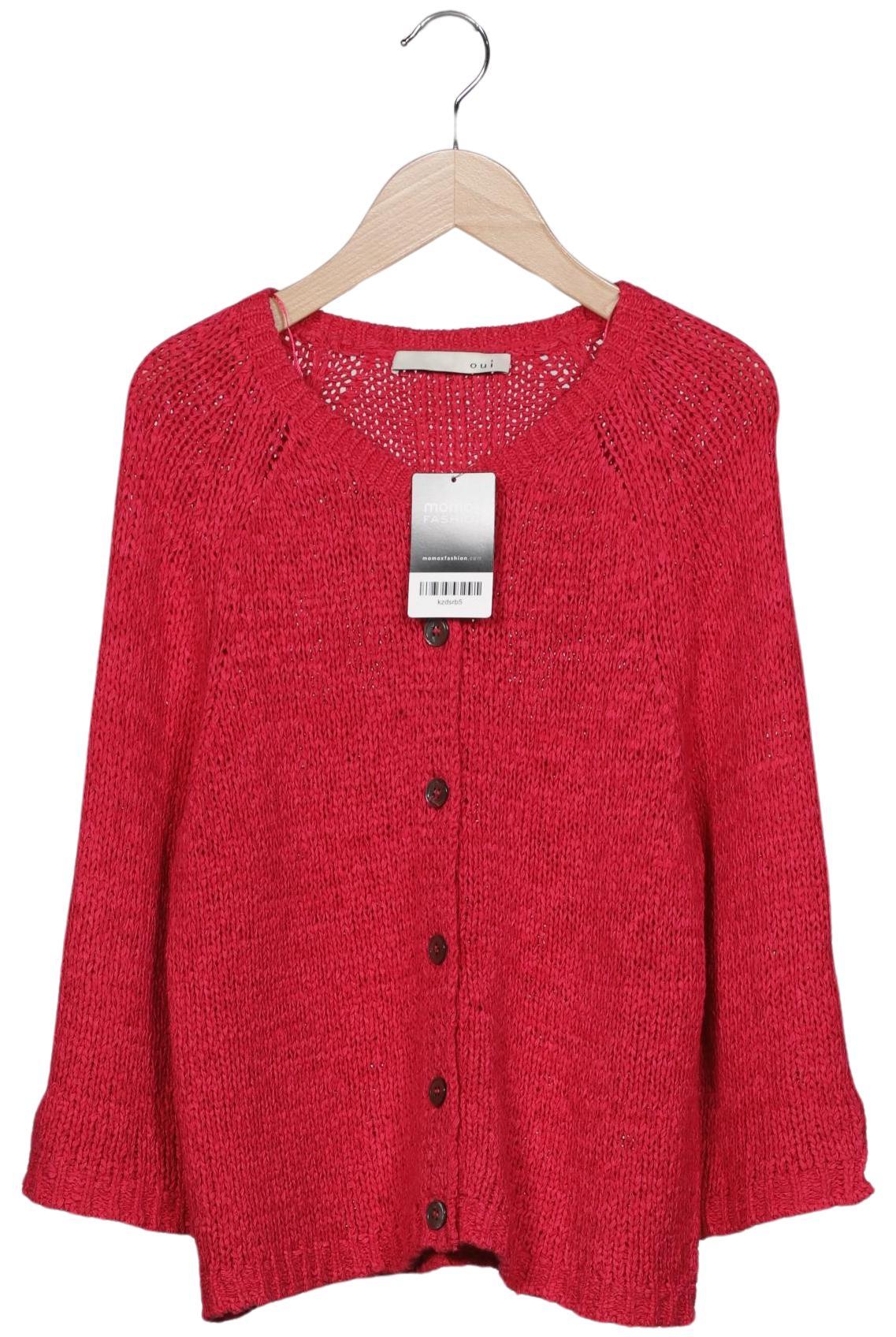 

Oui Damen Strickjacke, pink, Gr. 38