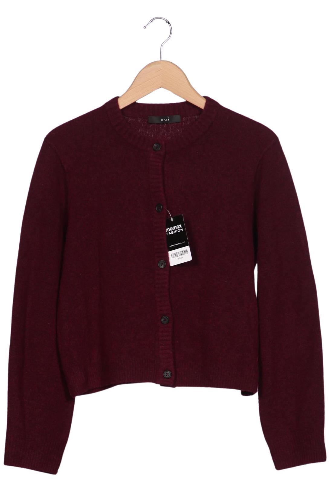 

Oui Damen Strickjacke, bordeaux, Gr. 36