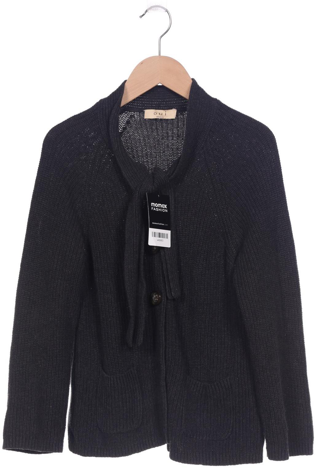 

Oui Damen Strickjacke, grau, Gr. 38