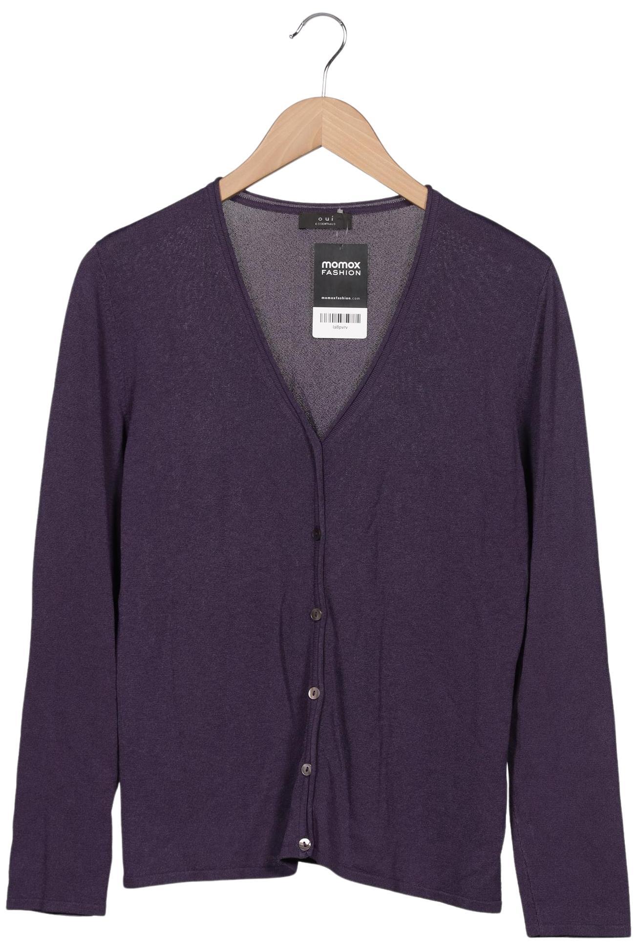

Oui Damen Strickjacke, flieder, Gr. 42