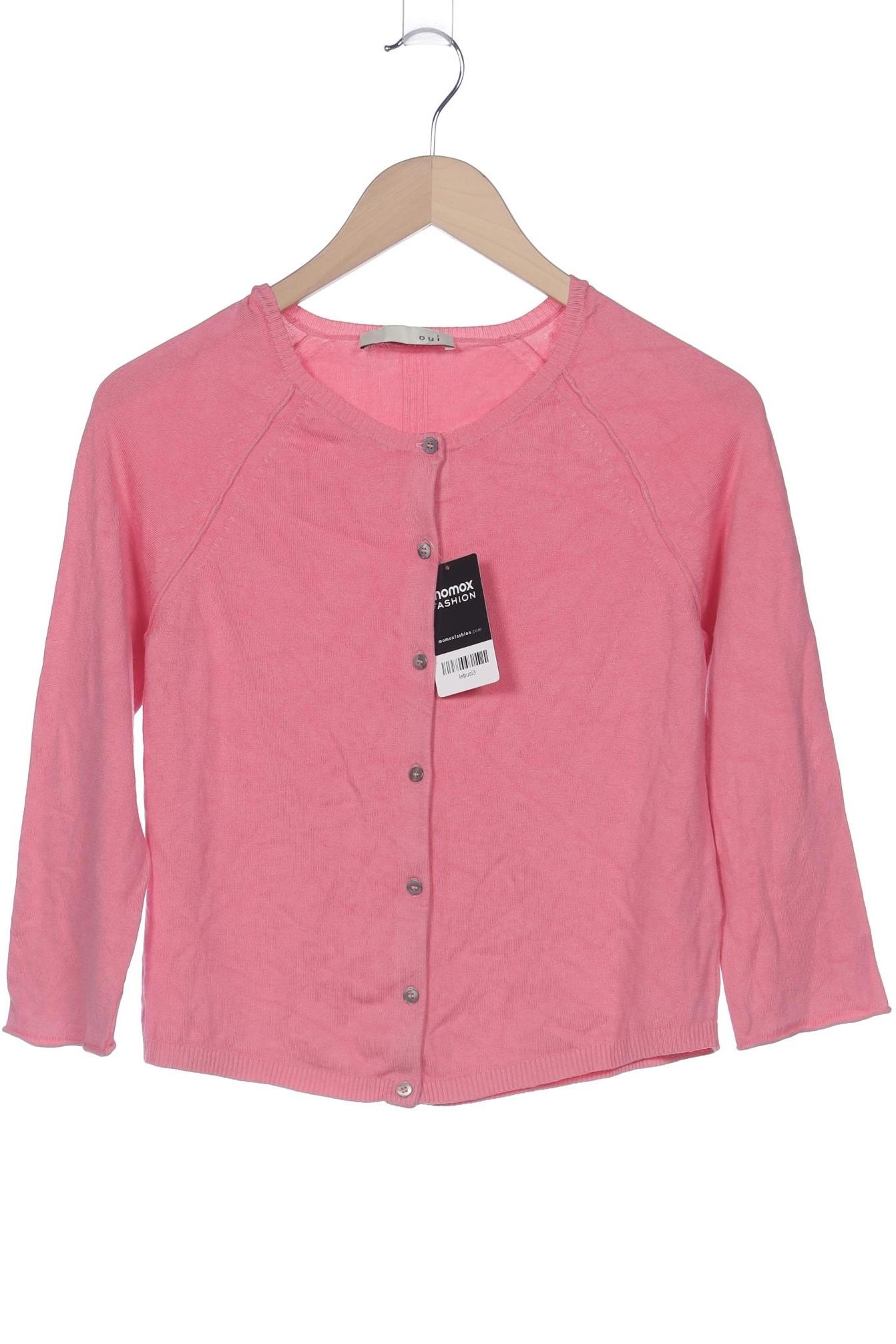 

Oui Damen Strickjacke, pink, Gr. 36
