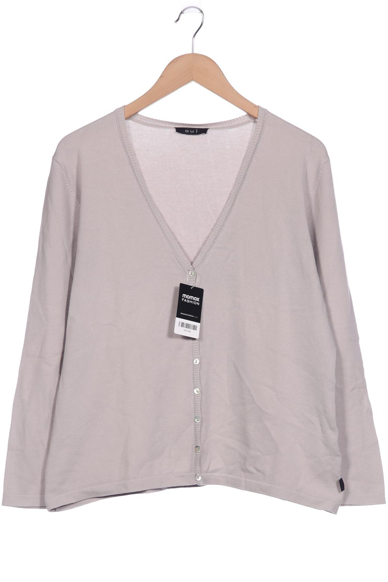 

Oui Damen Strickjacke, grau, Gr. 44