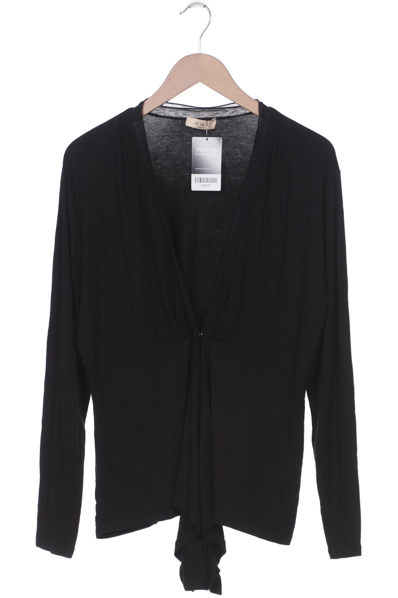 

Oui Damen Strickjacke, schwarz, Gr. 44
