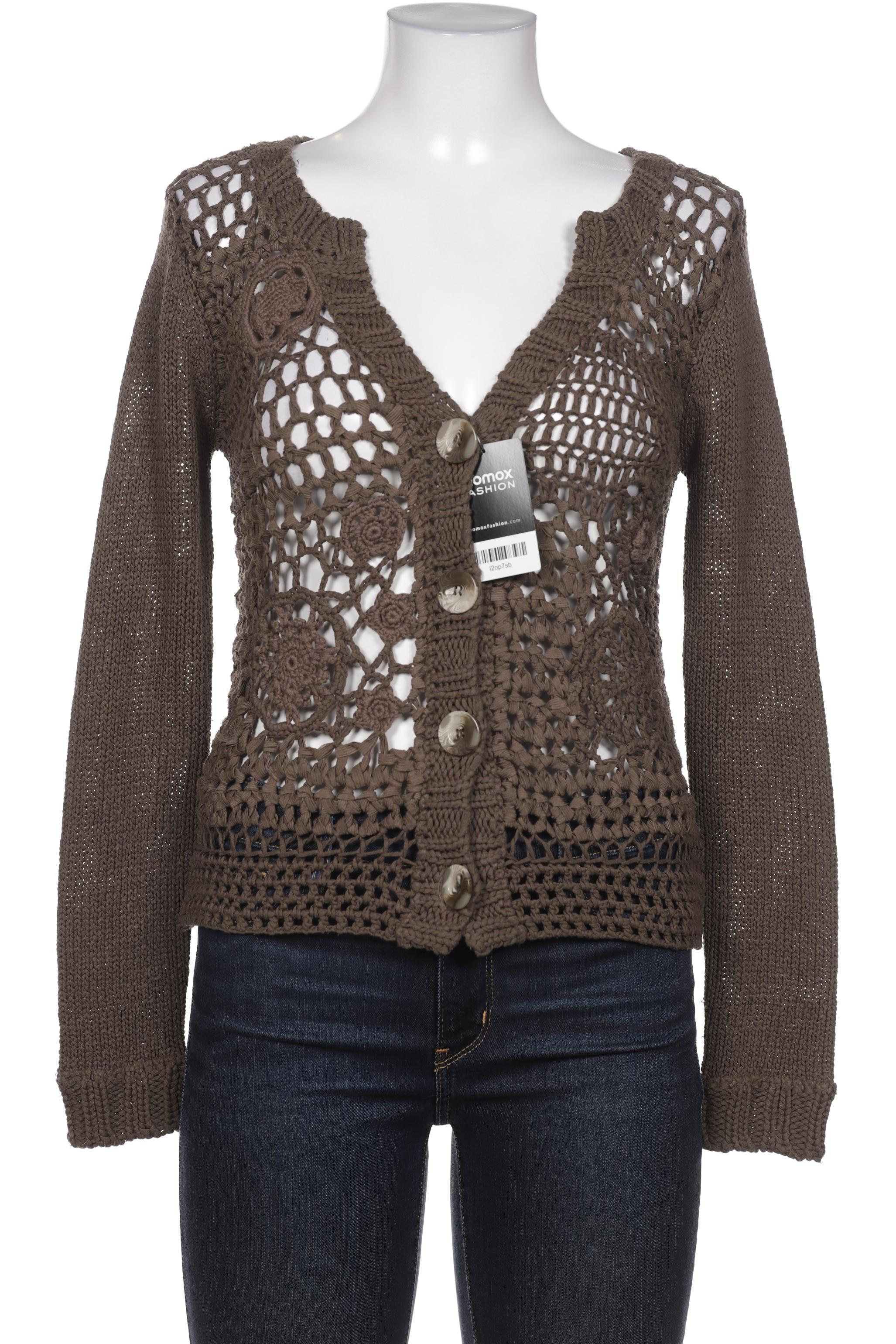 

Oui Damen Strickjacke, braun, Gr. 36